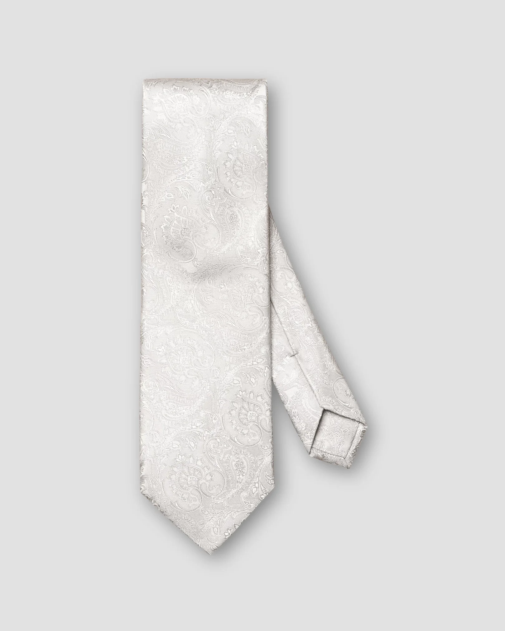 Eton - silver silk tie