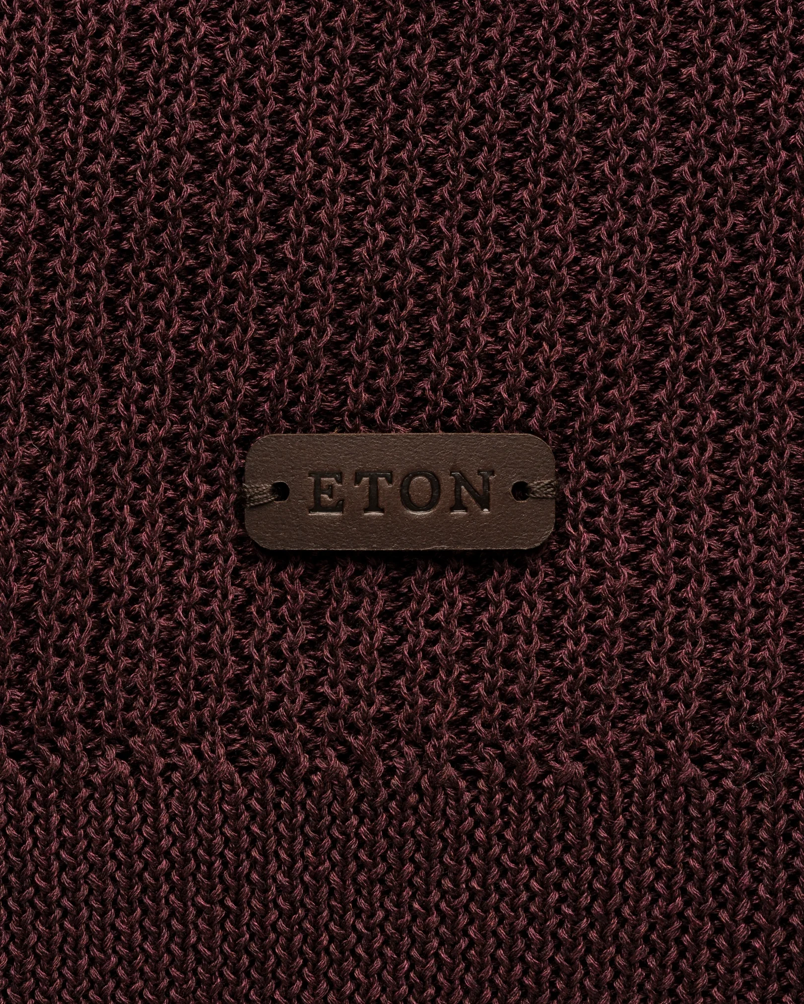 Eton - mid purple cotton structure knit vest