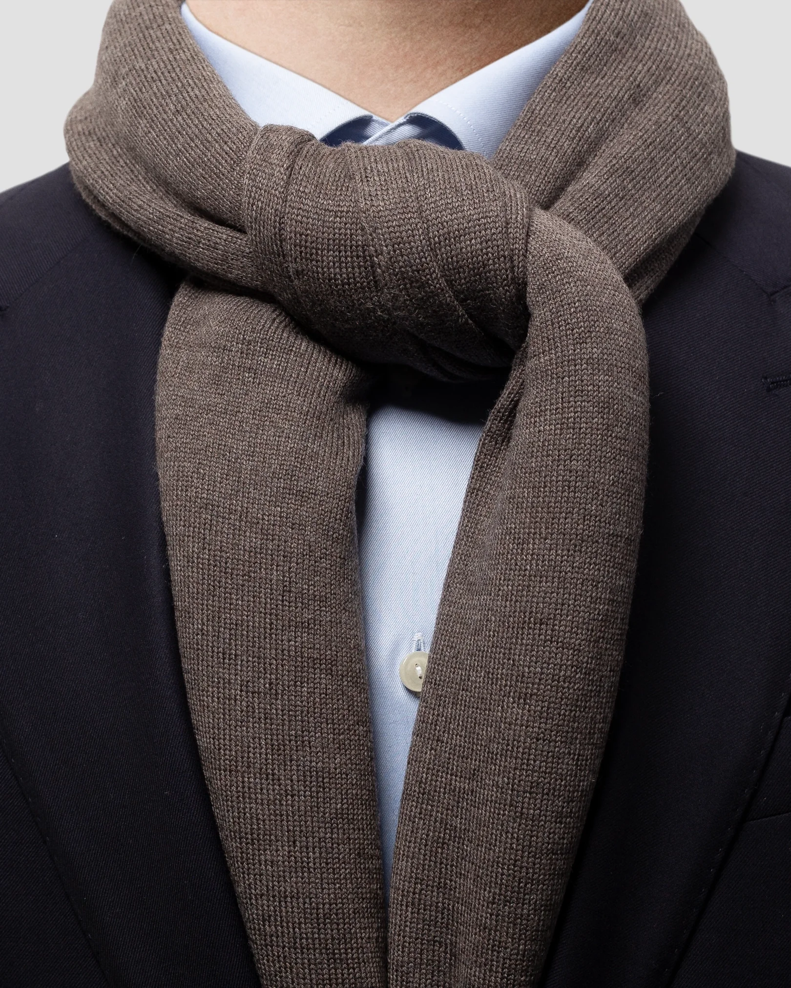 Eton - brown solid scarf