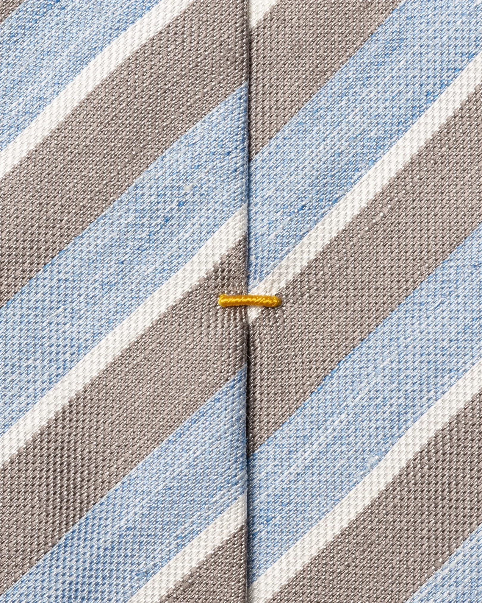 Eton - striped woven linen silk tie