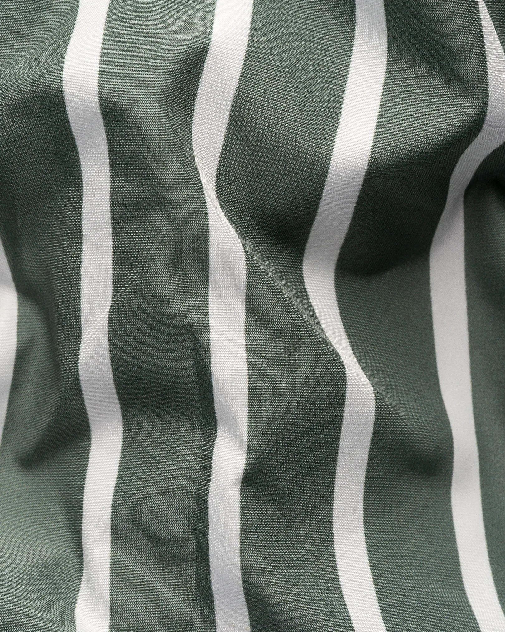 Eton - striped swim shorts mid green 261