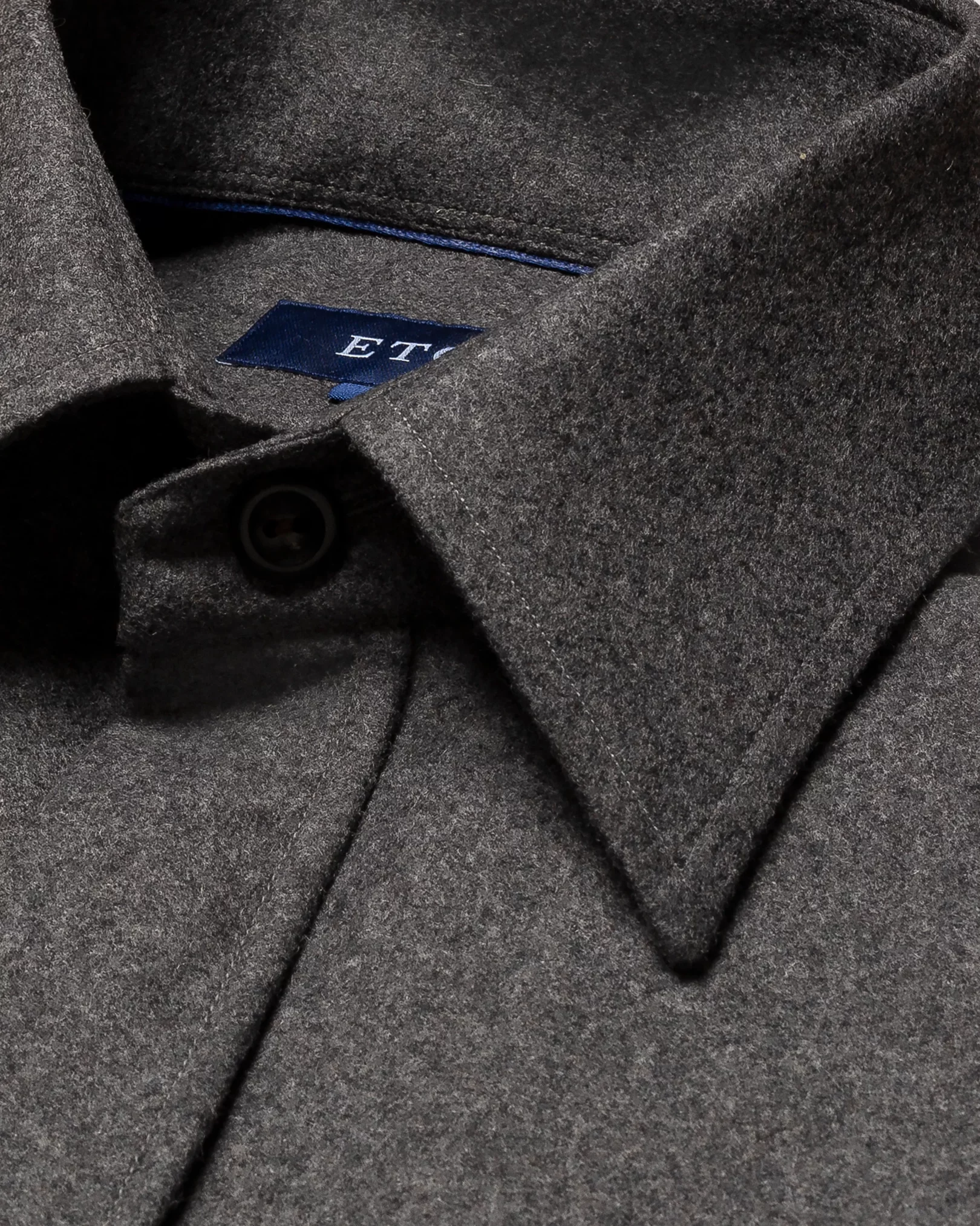 Eton - mid grey twill wool cashmere