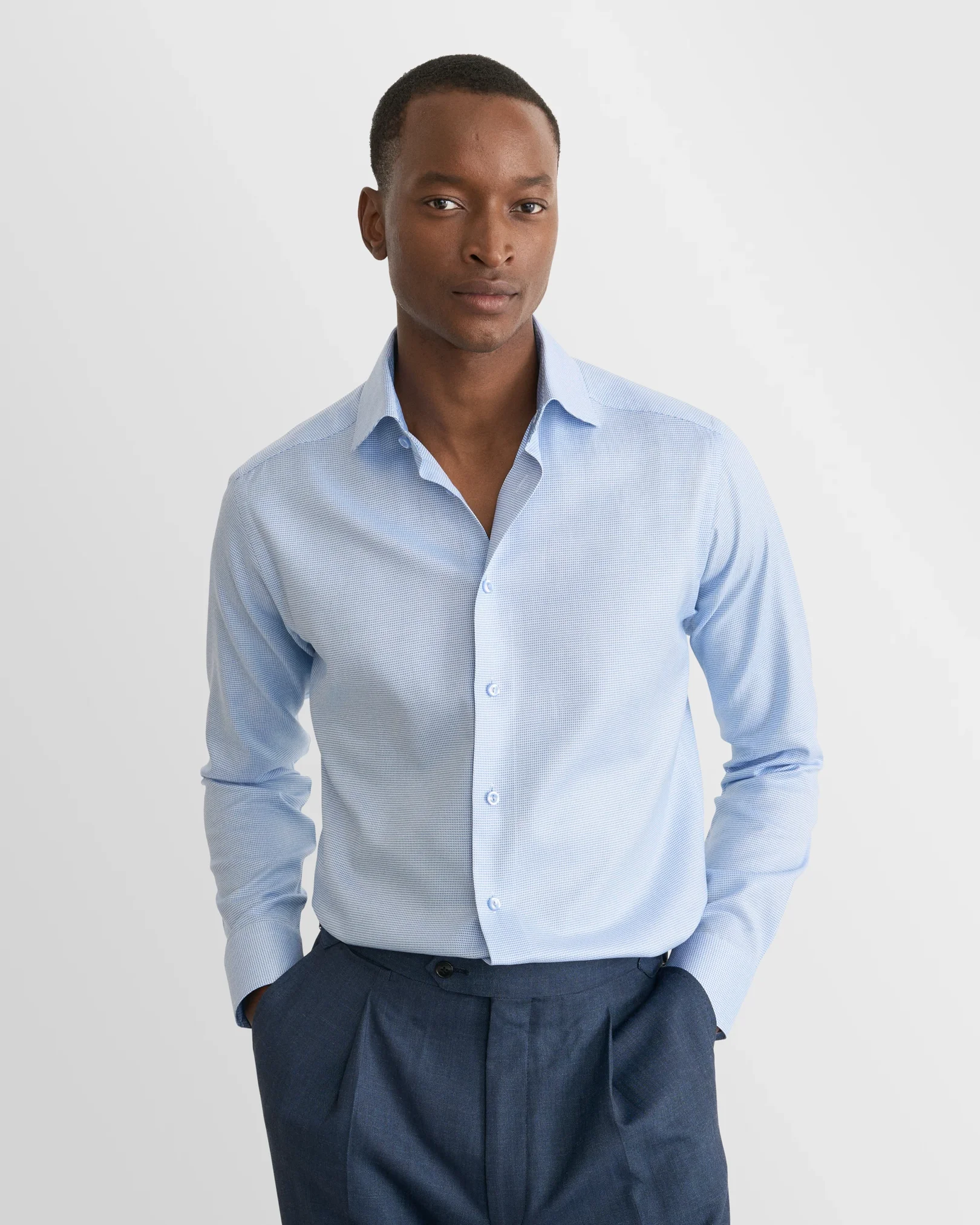 Eton - Chemise en twill unie