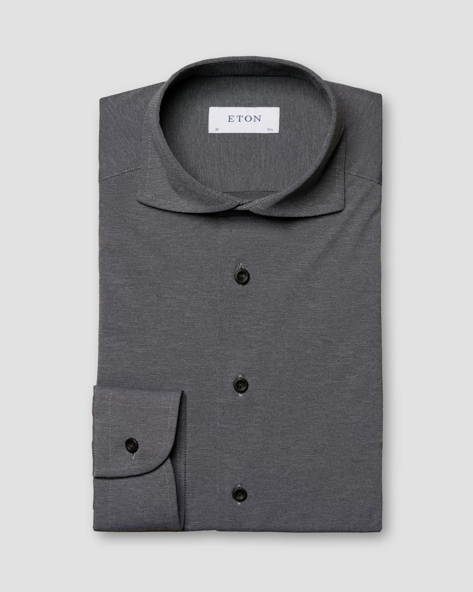 Dark Gray Mélange Four-Way Stretch Shirt