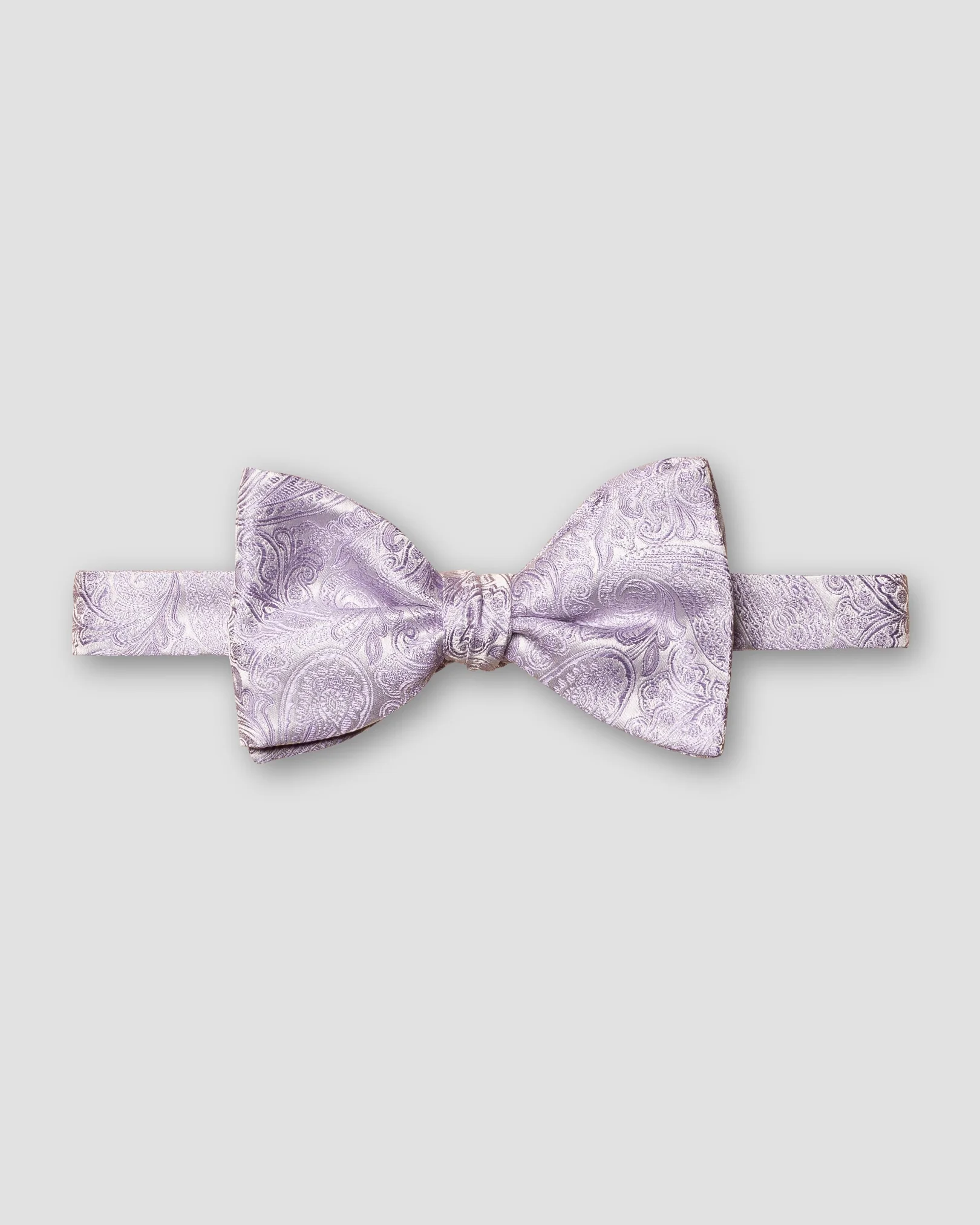 Eton - Purple Paisley Silk  Wedding Bowtie – Ready Tied