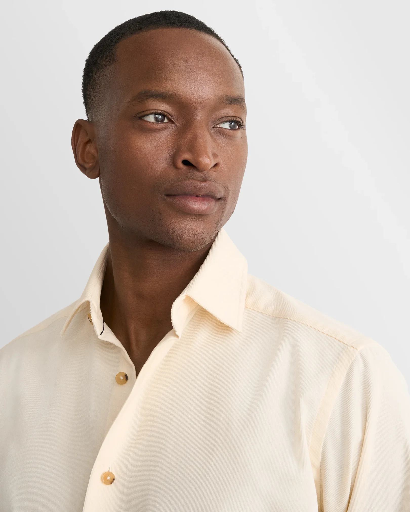 Eton - solid corduroy shirt