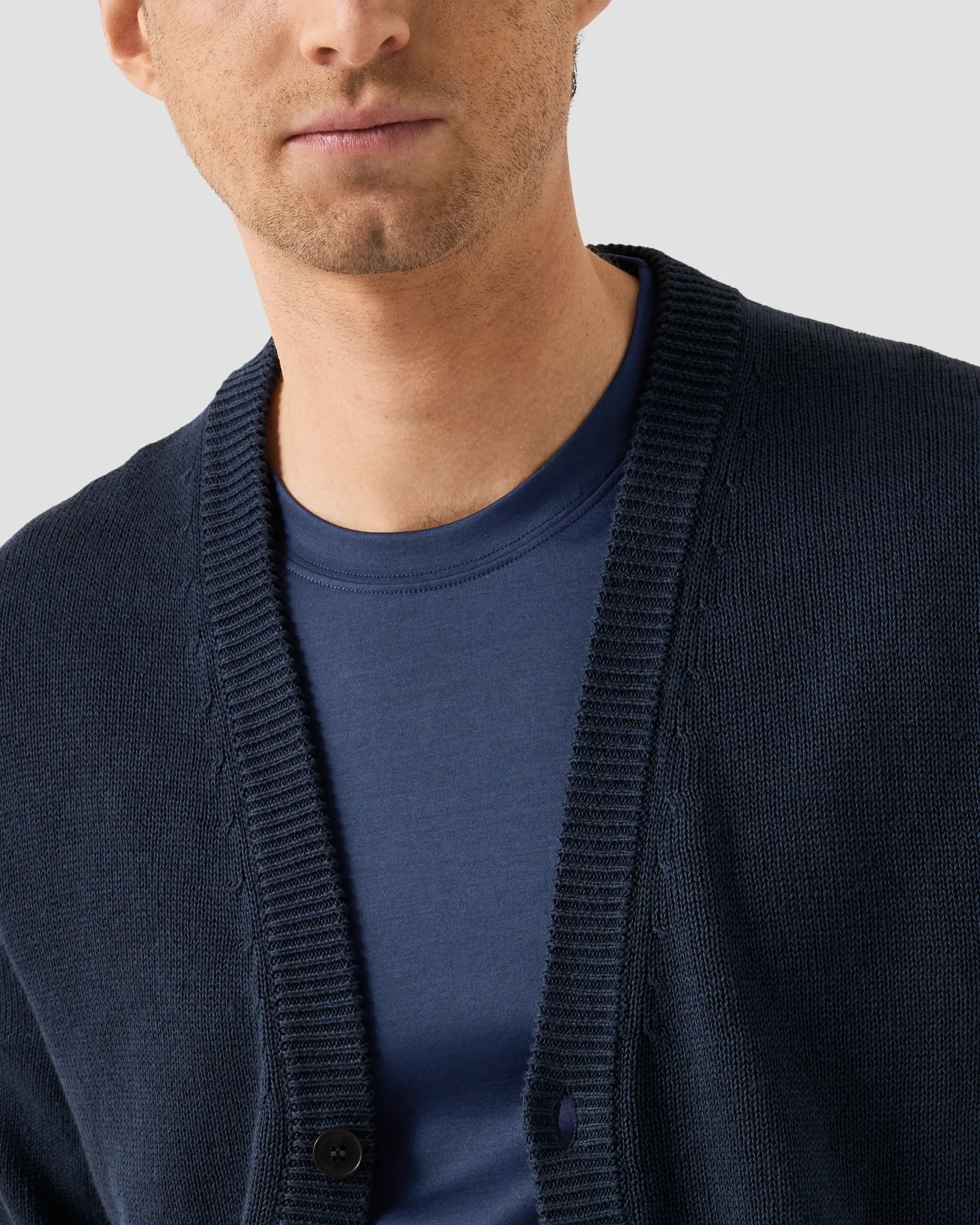 Eton - filo di scozia t shirt dark blue filo di scozia t shirt