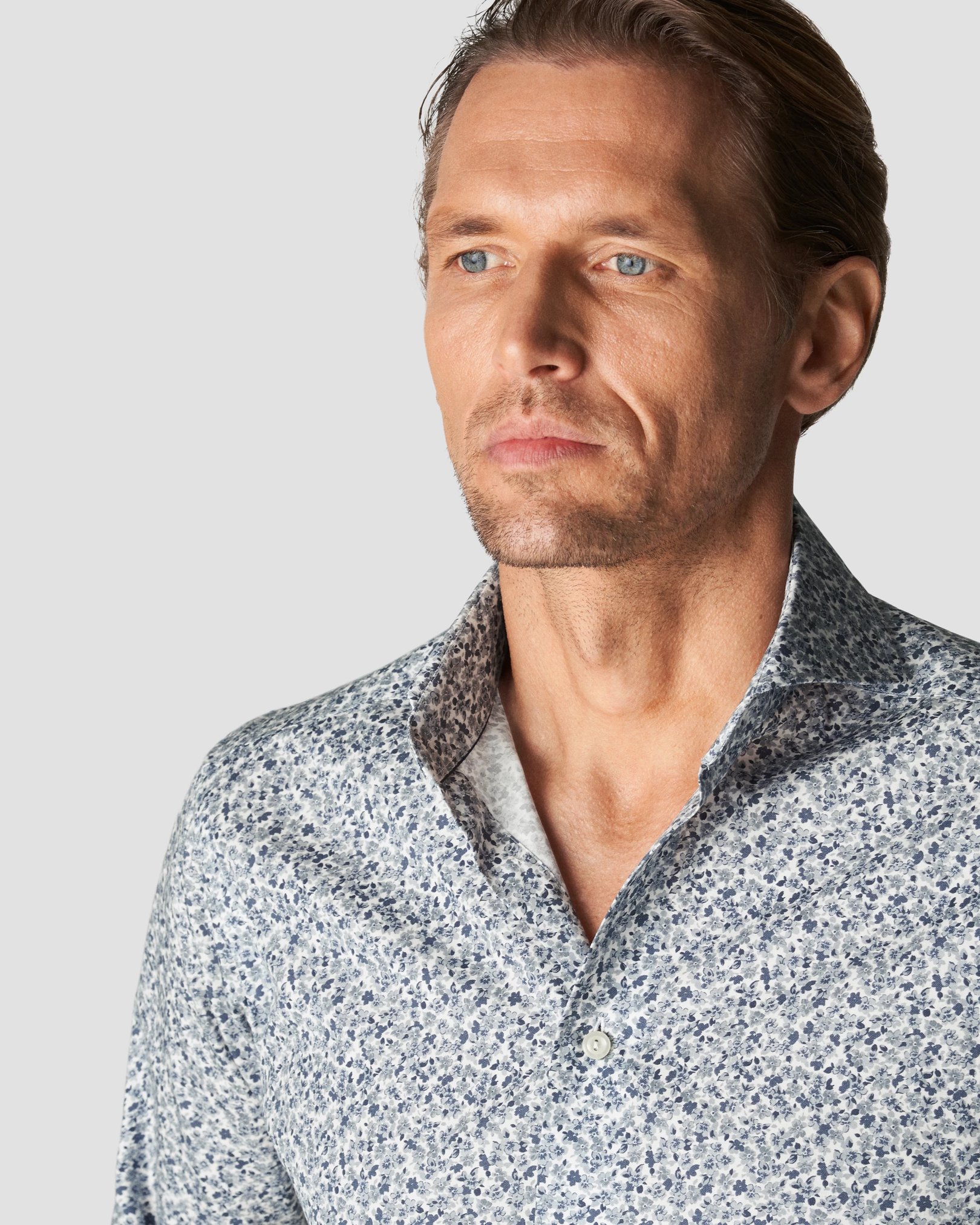 Eton - mid grey poplin