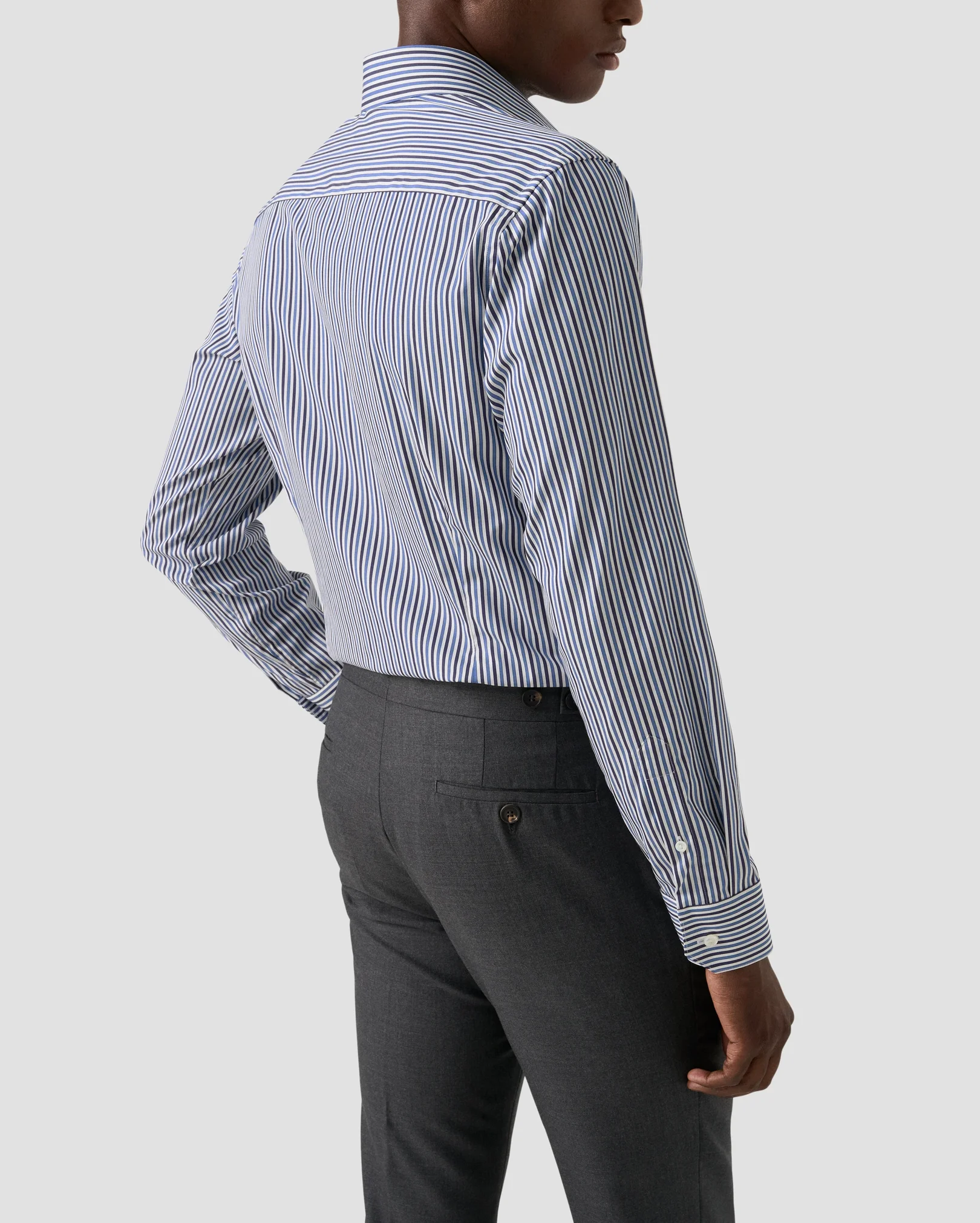 Eton - Striped Supima 120 Poplin Shirt