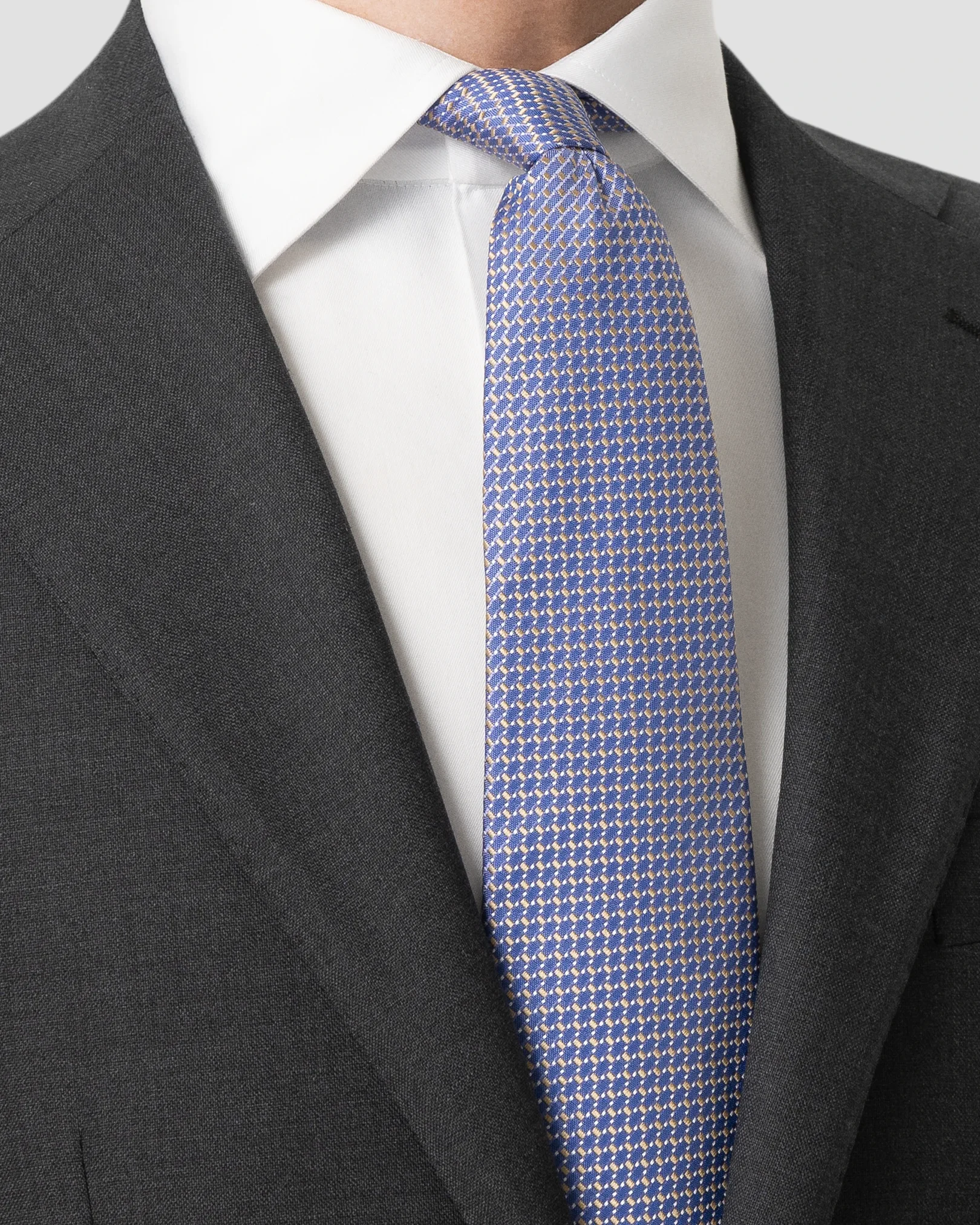 Eton - mid purple micro woven silk tie