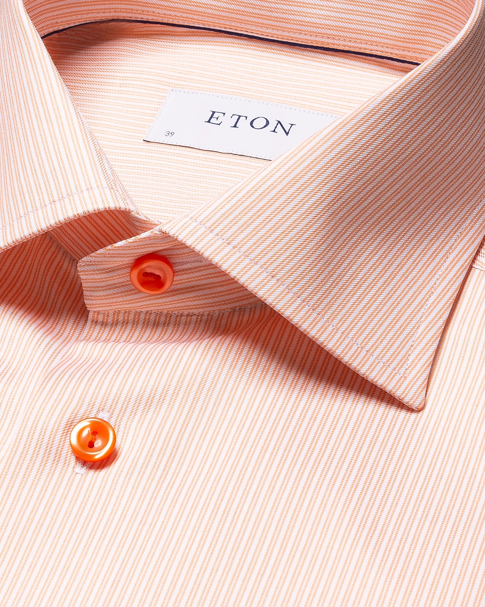 Eton - orange signature twill cut away single slim