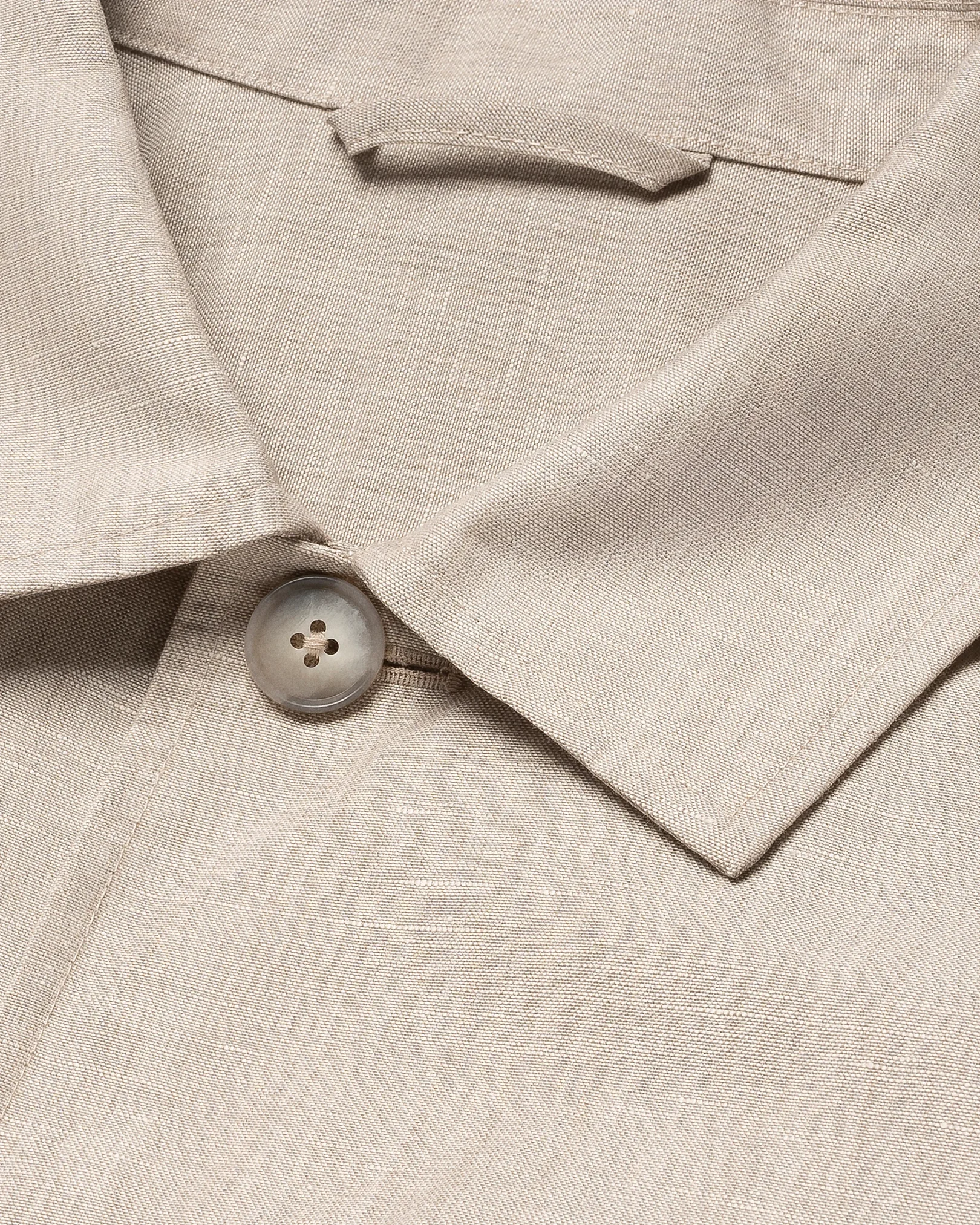 Eton - beige wool linen chore overshirt