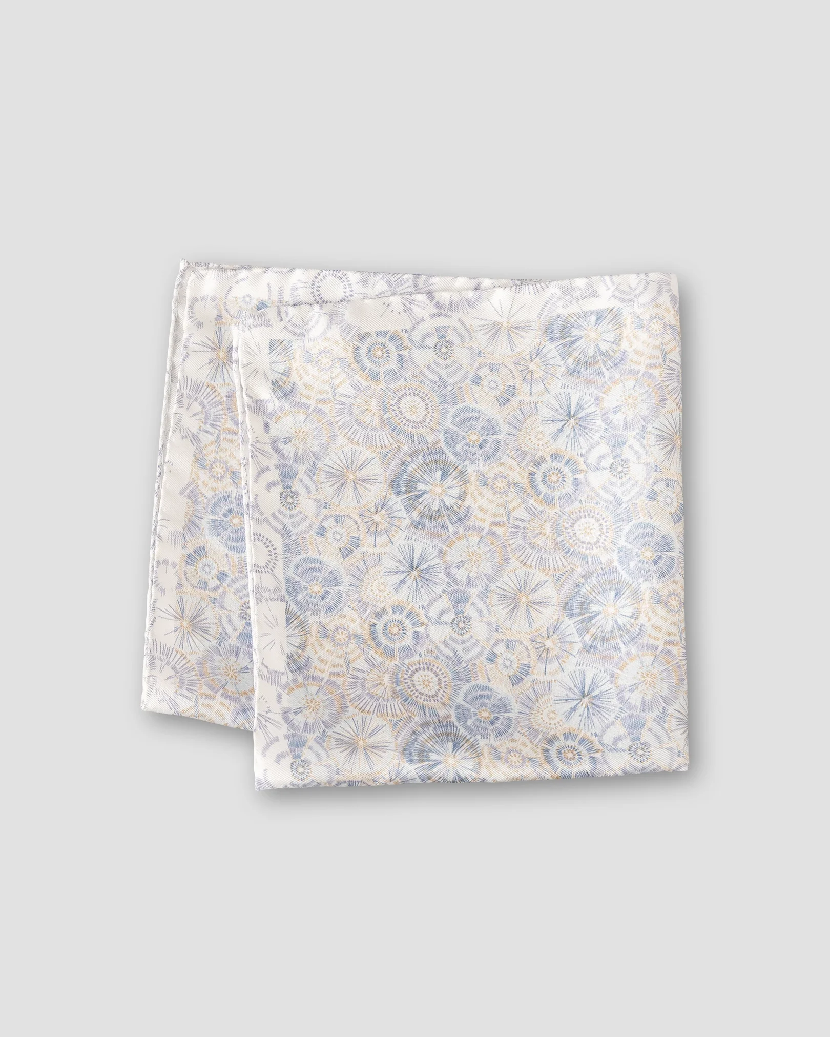 Eton - white motif silk pocket square