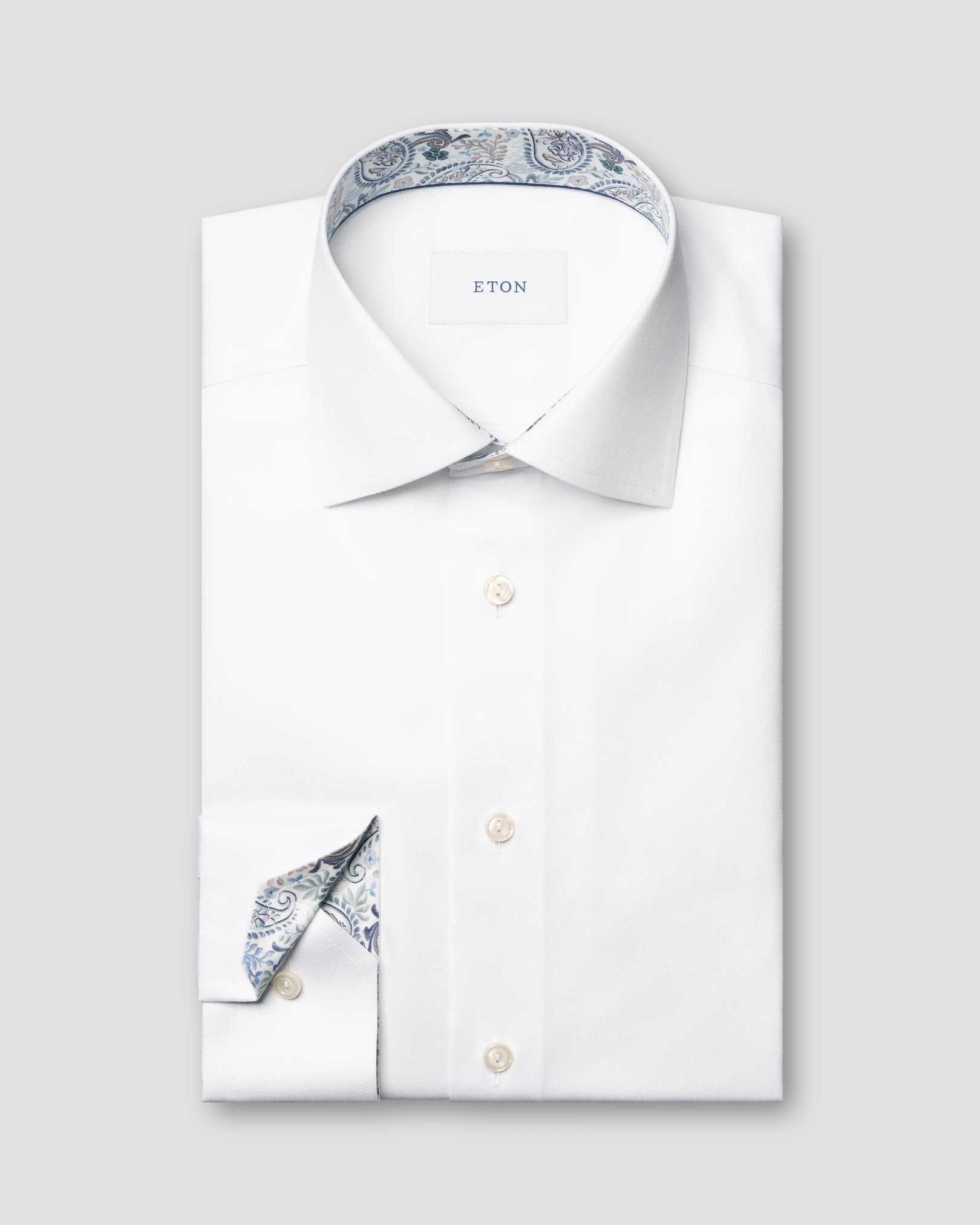 Eton - Solid Paisley Effect Shirt