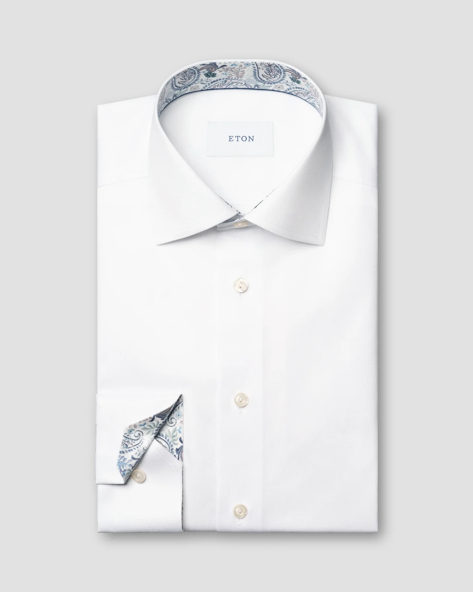 Eton - Solid Paisley Effect Shirt