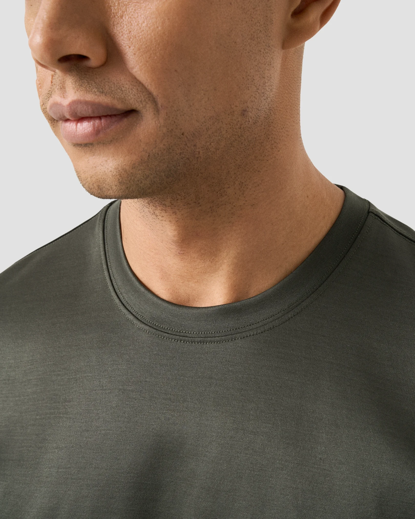 Eton - filo di scozia t shirt dark green filo di scozia t shirt