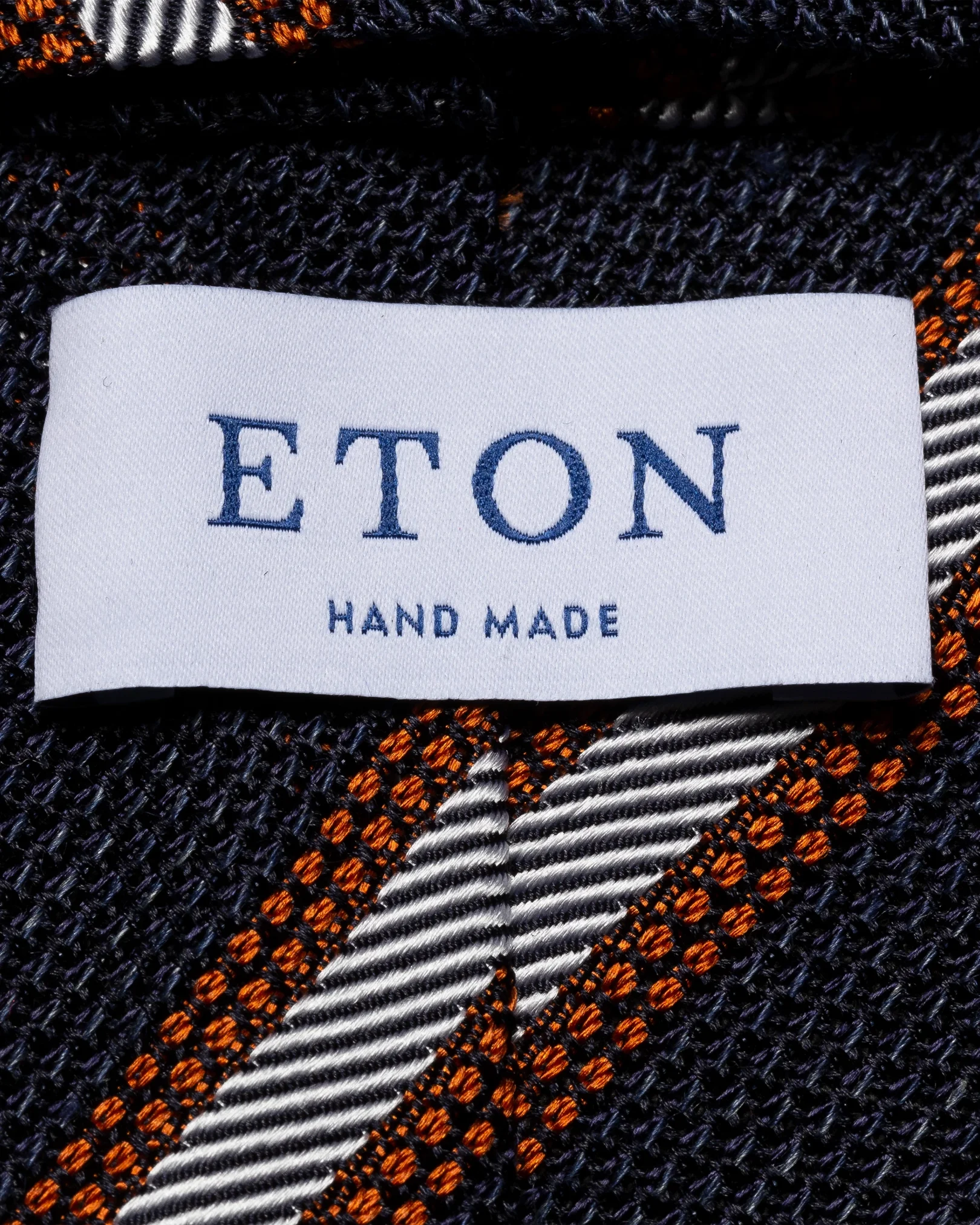 Eton - navy blue grenadine tie