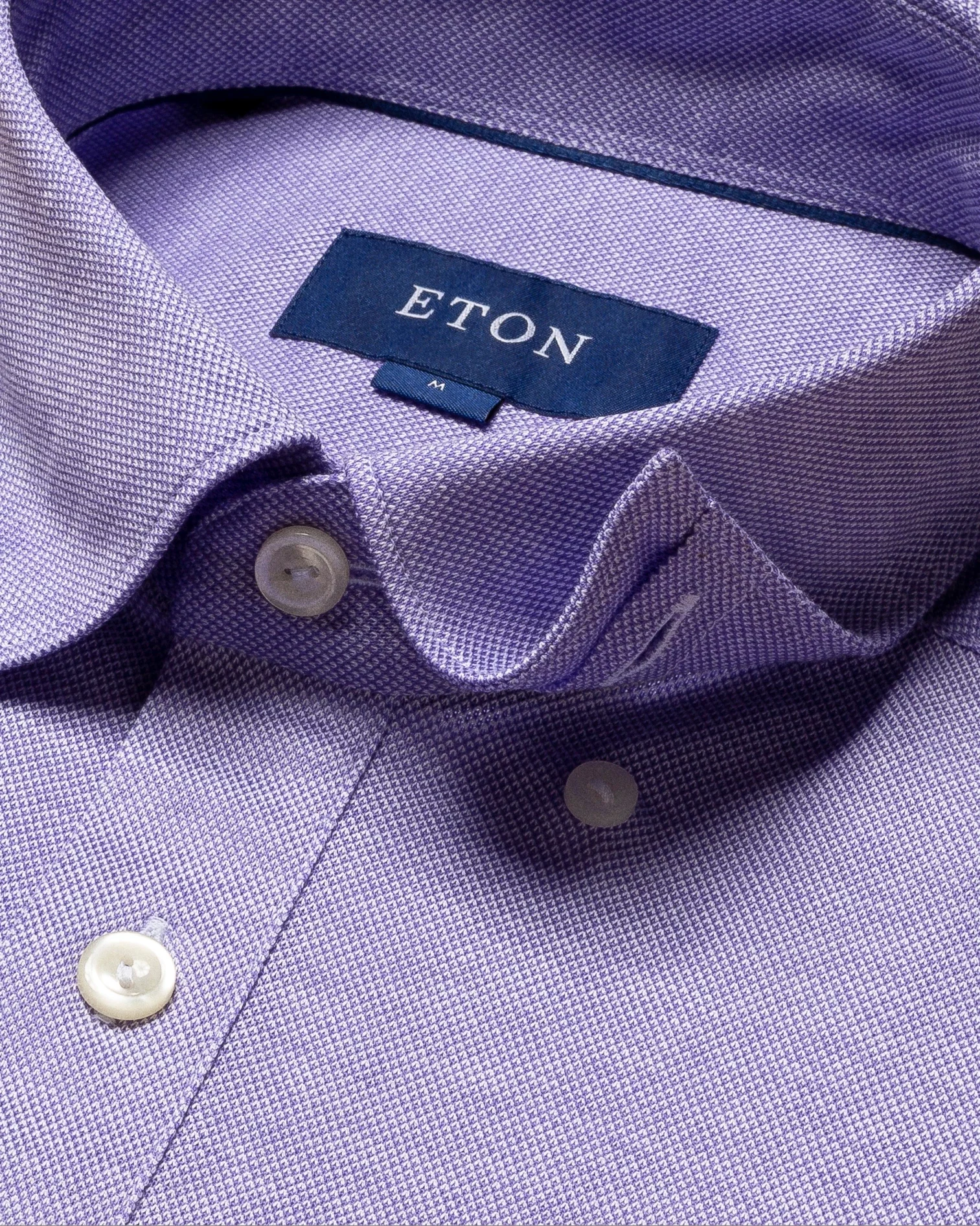 Eton - mid purple jersey buttonunder