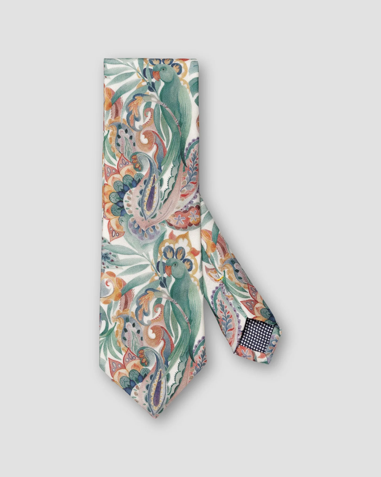 Eton - multi floral print silk tie