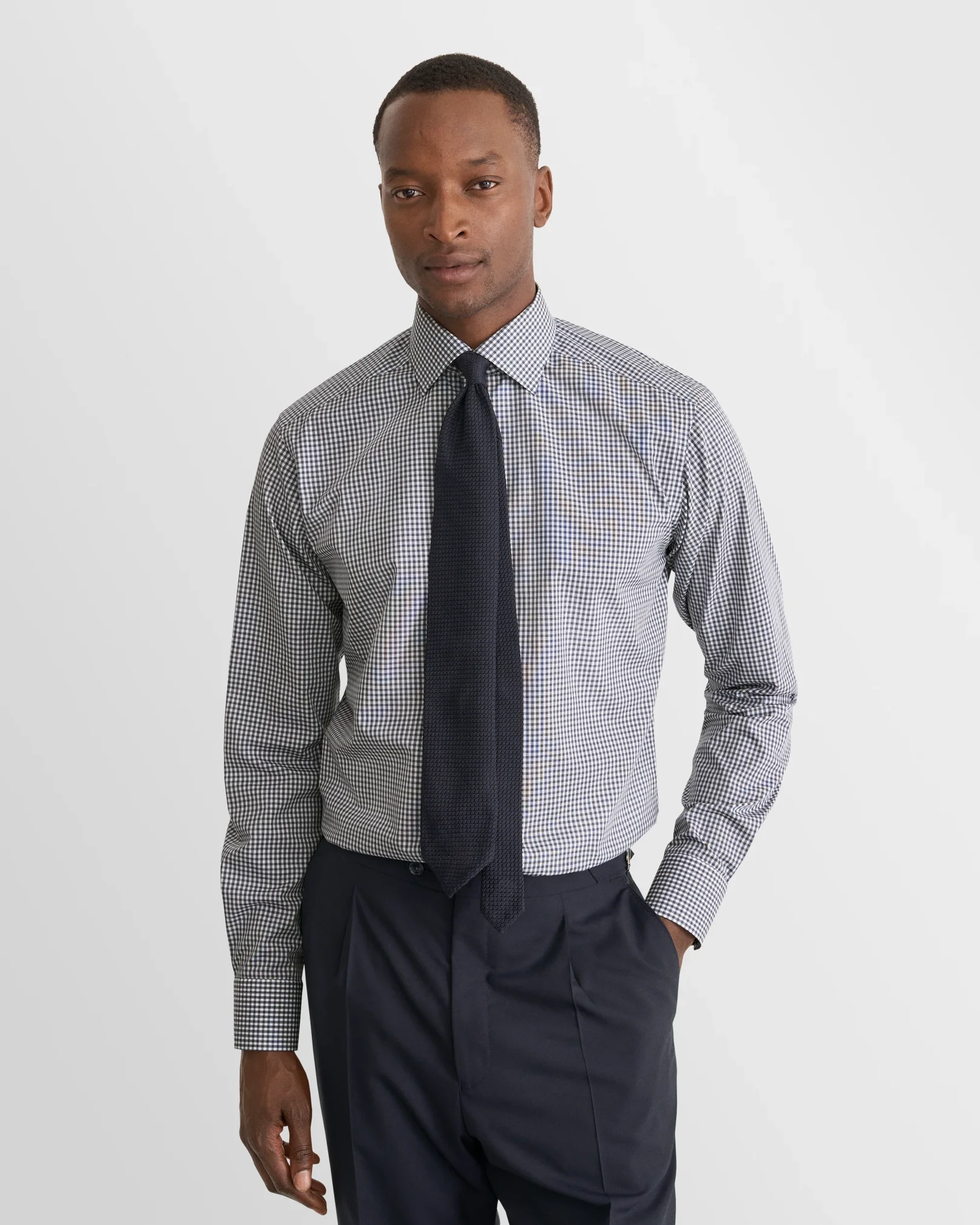 Eton - Fine Check Poplin Shirt