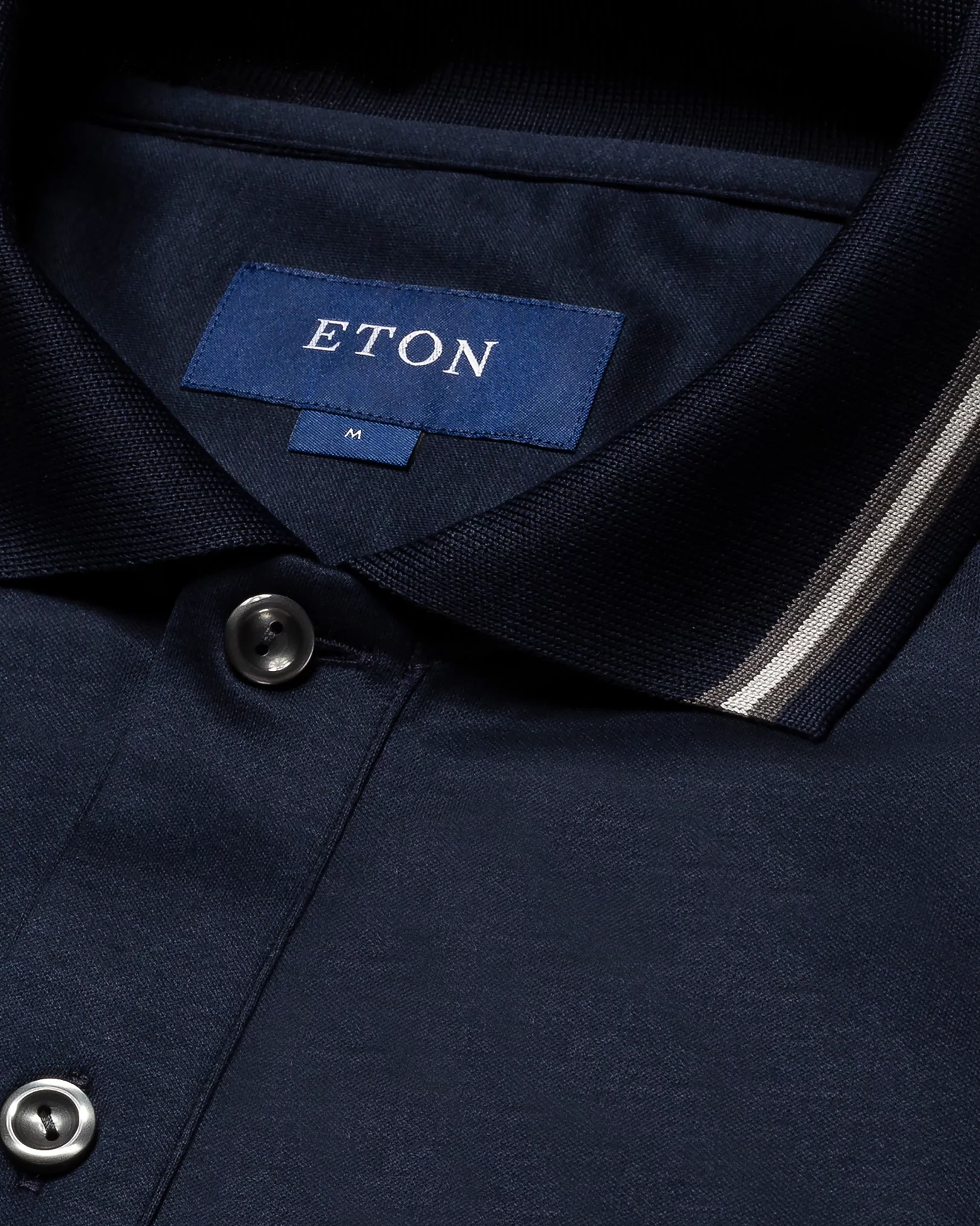 Eton - navy blue jersey knitted