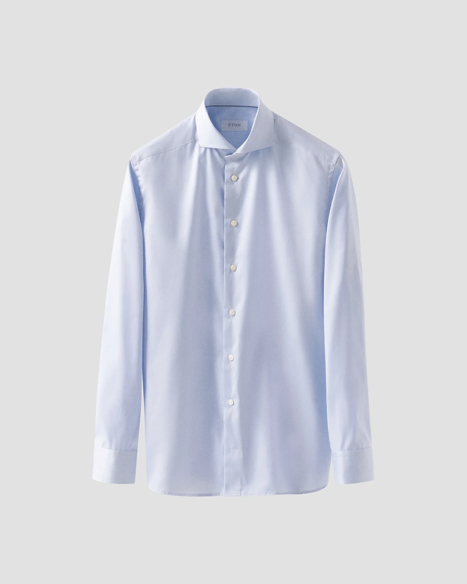 Eton - Light Blue Signature Twill Shirt - Extreme Cut Away