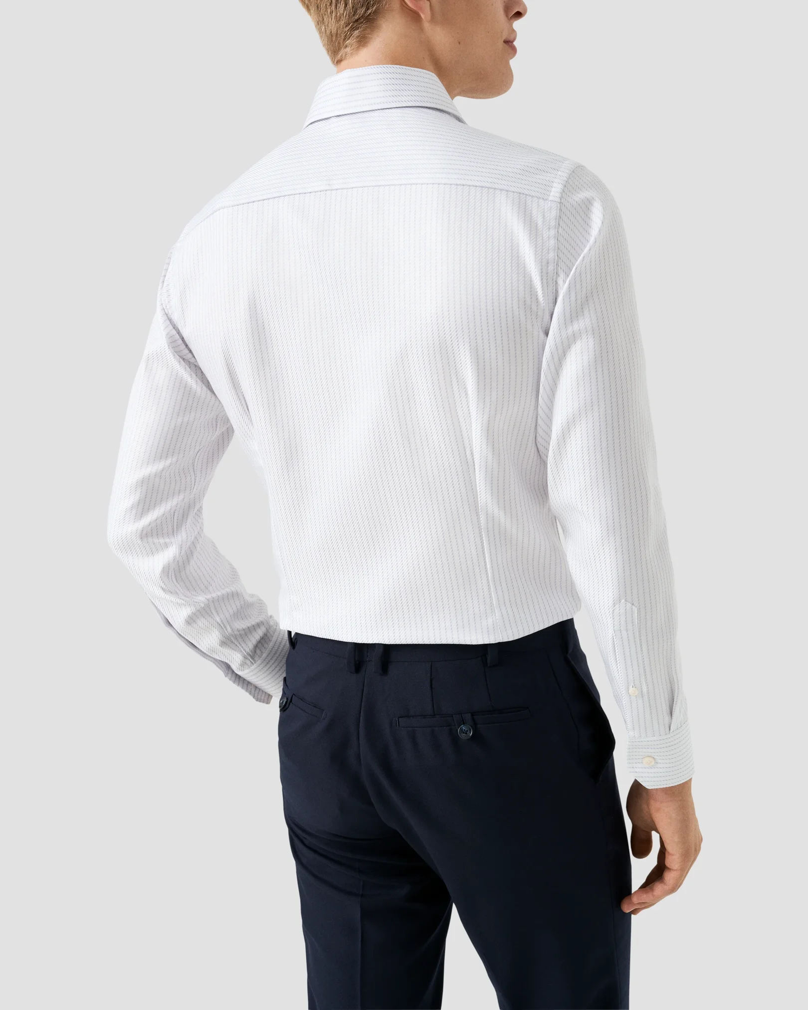 Eton - striped king twill shirt 256