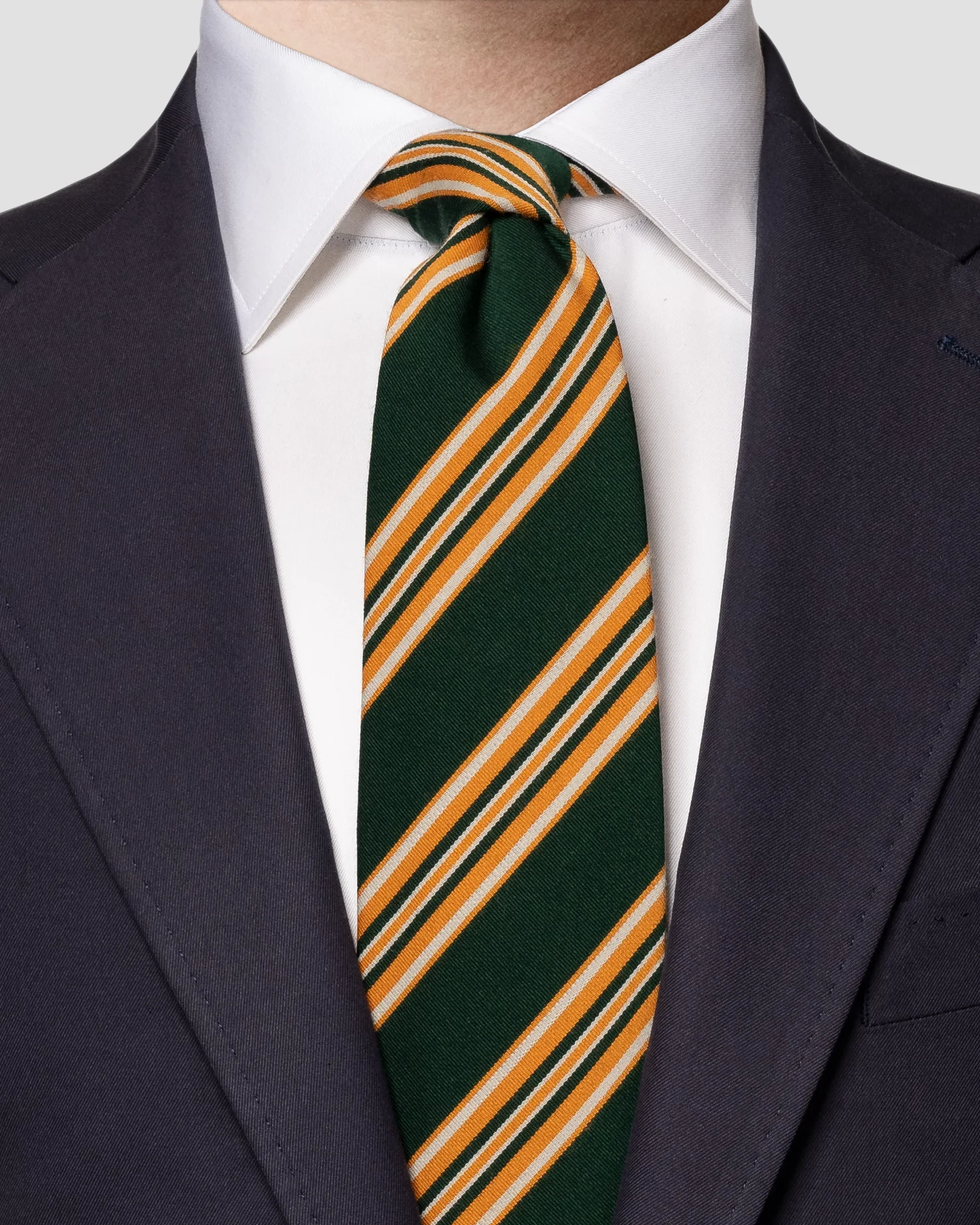 Eton - dark green regimental tie