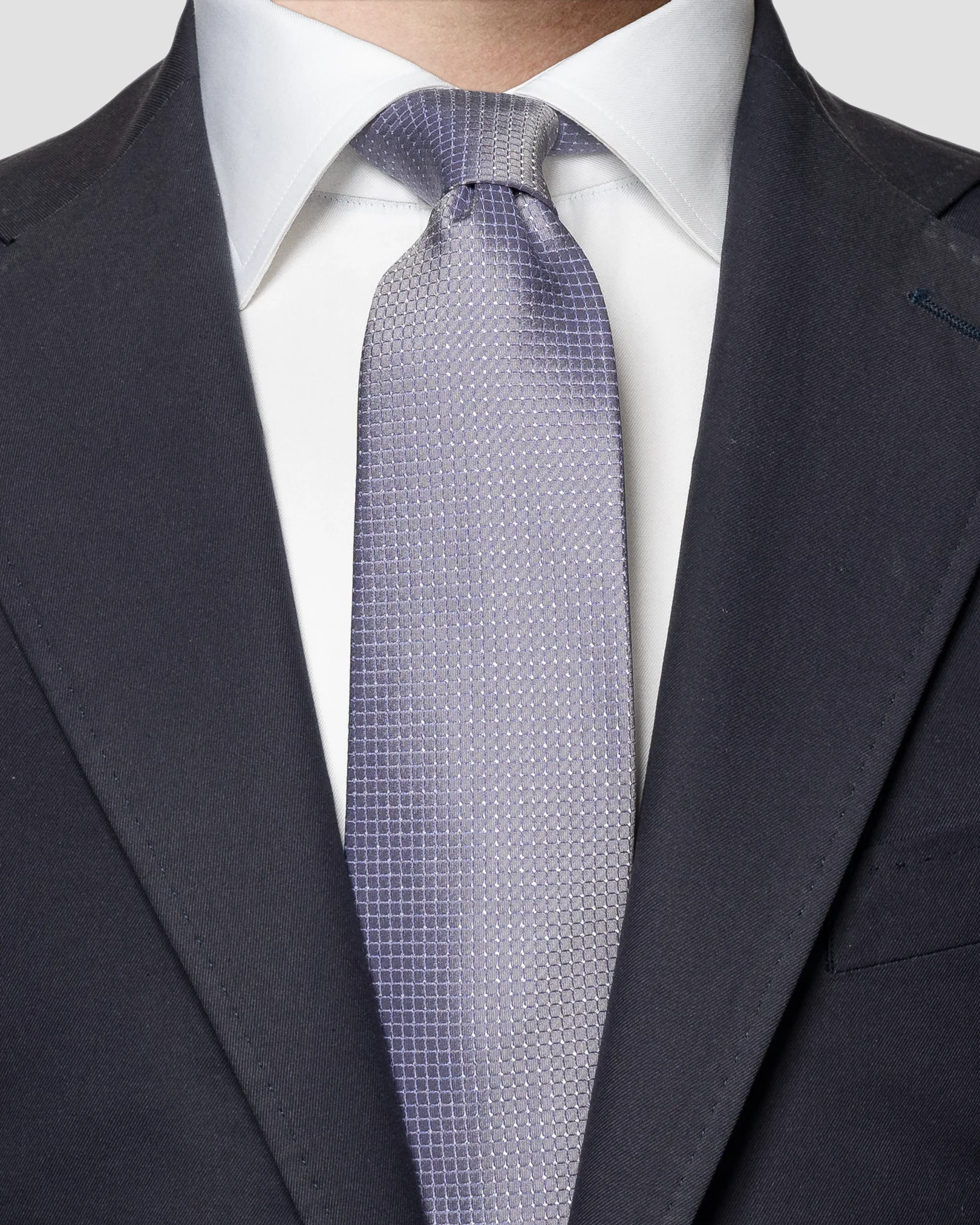 Eton - dark grey lurex tie