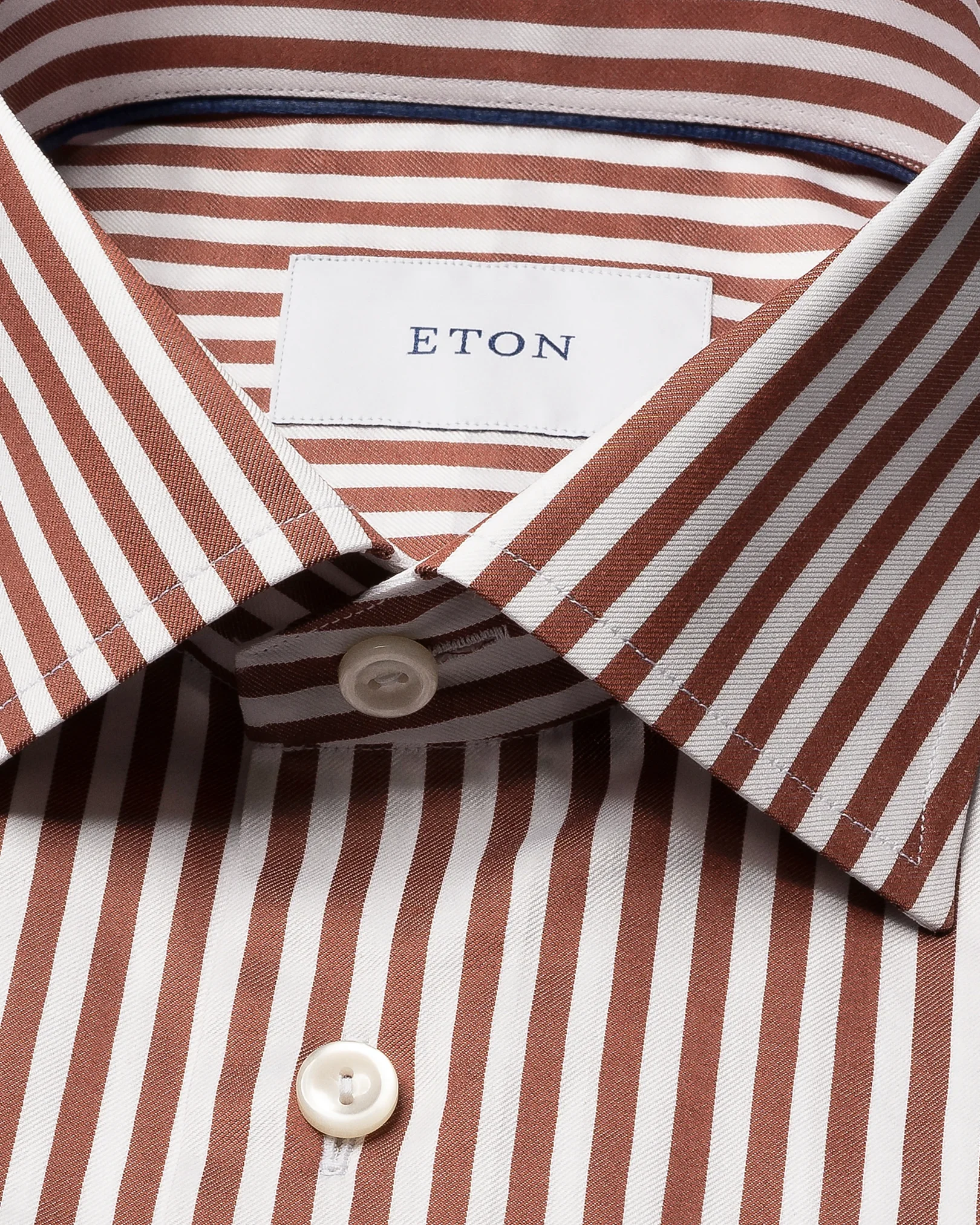 Eton - red bengal striped signature twill shirt