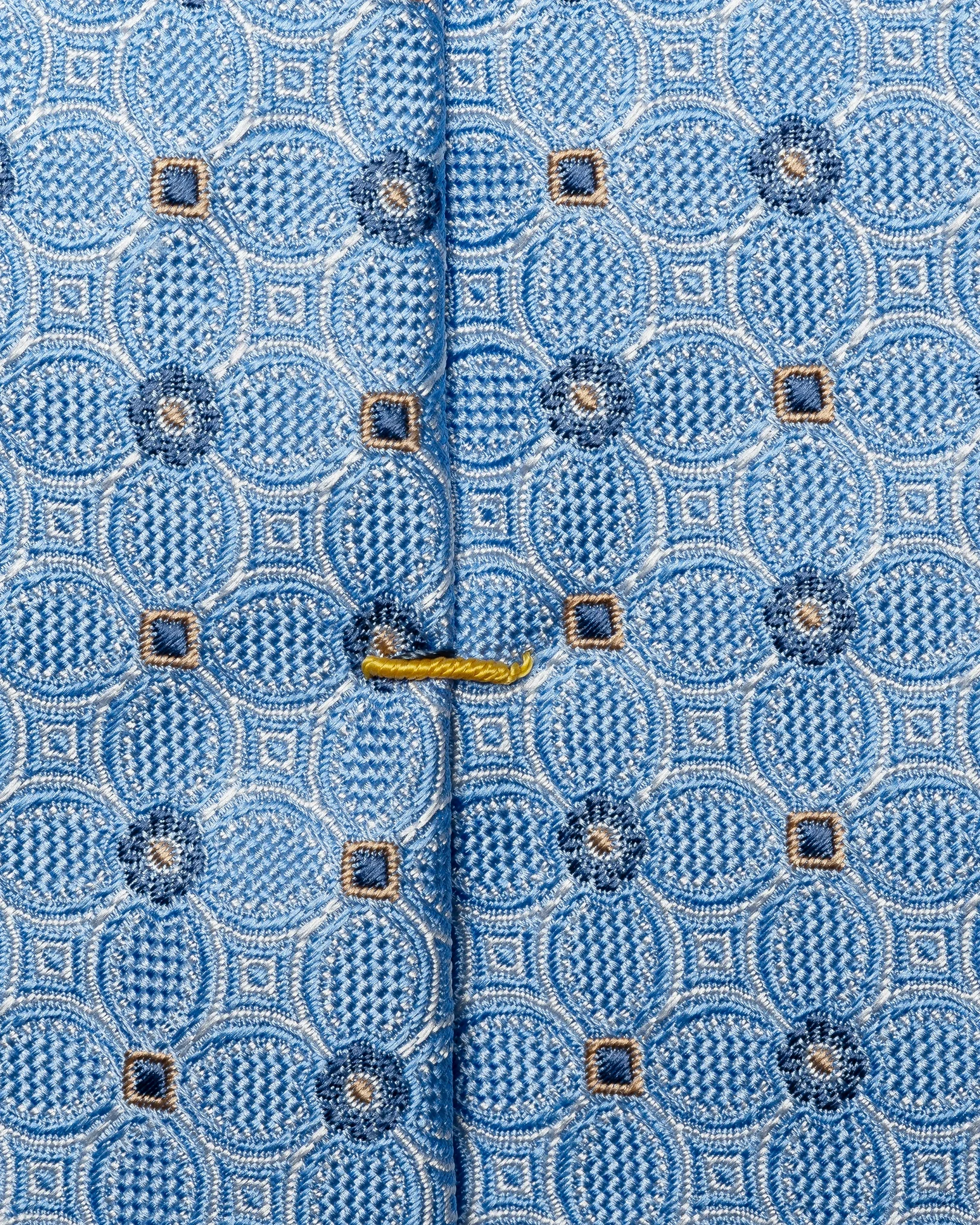 Eton - light blue floral woven silk 258