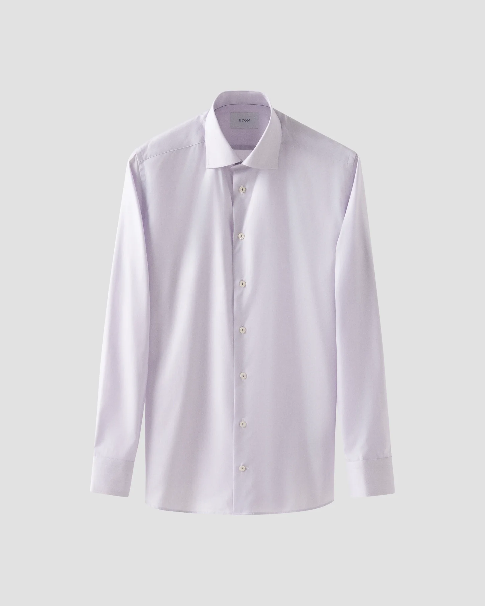 Eton - light purple solid cotton and tencel tm lyocell shirt