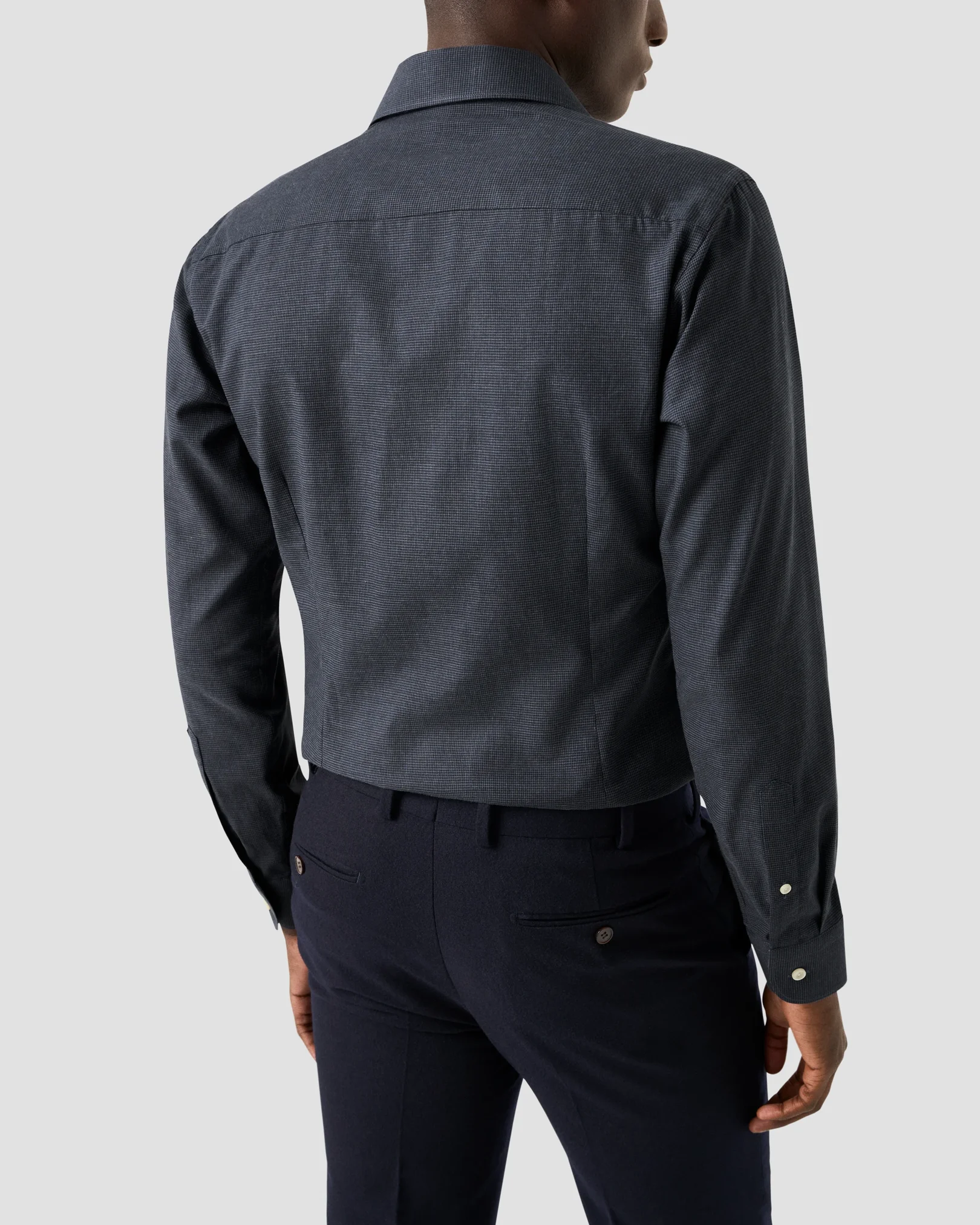 Eton - micro check signature flannel shirt 256