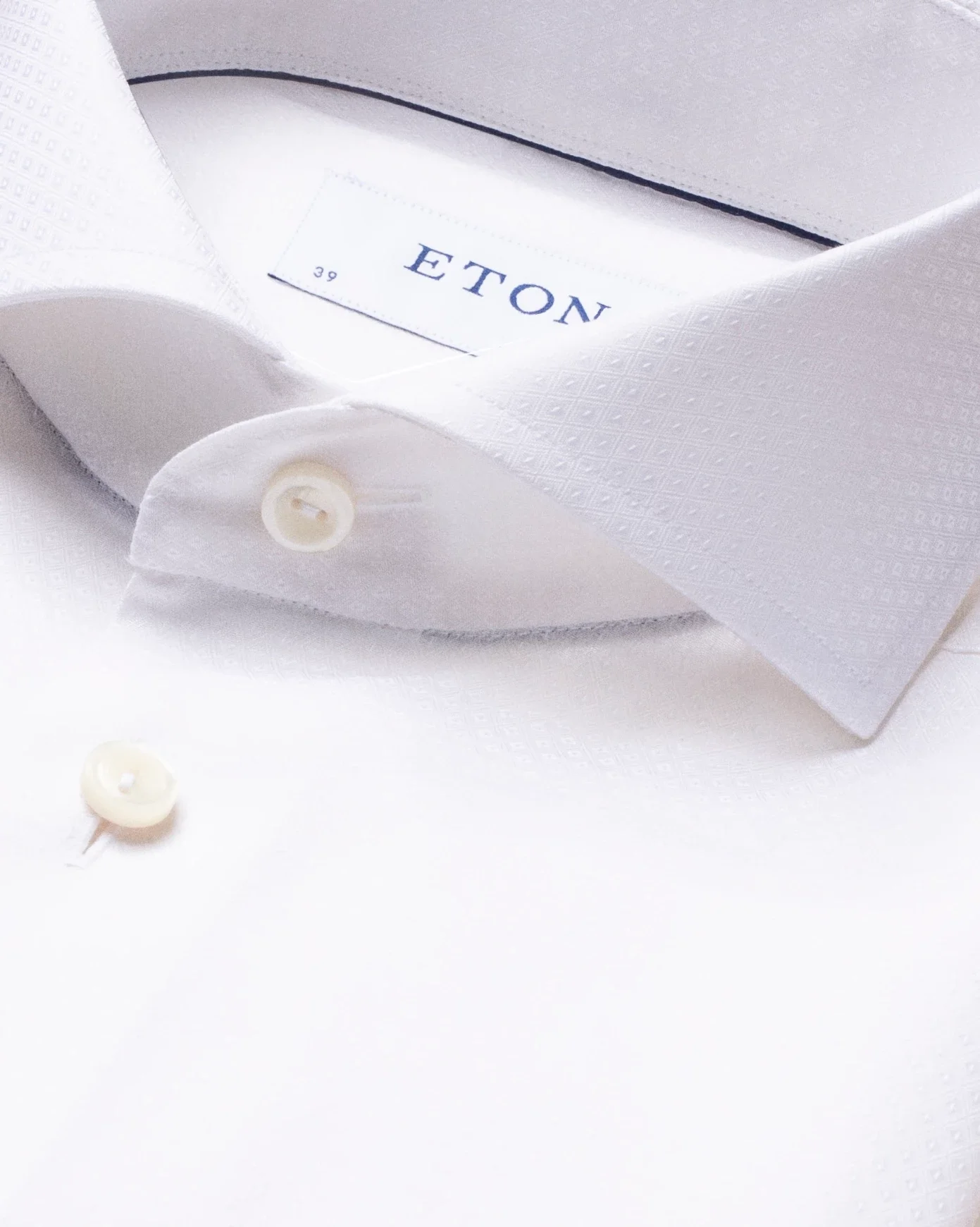 Eton - white diamond weave shirt