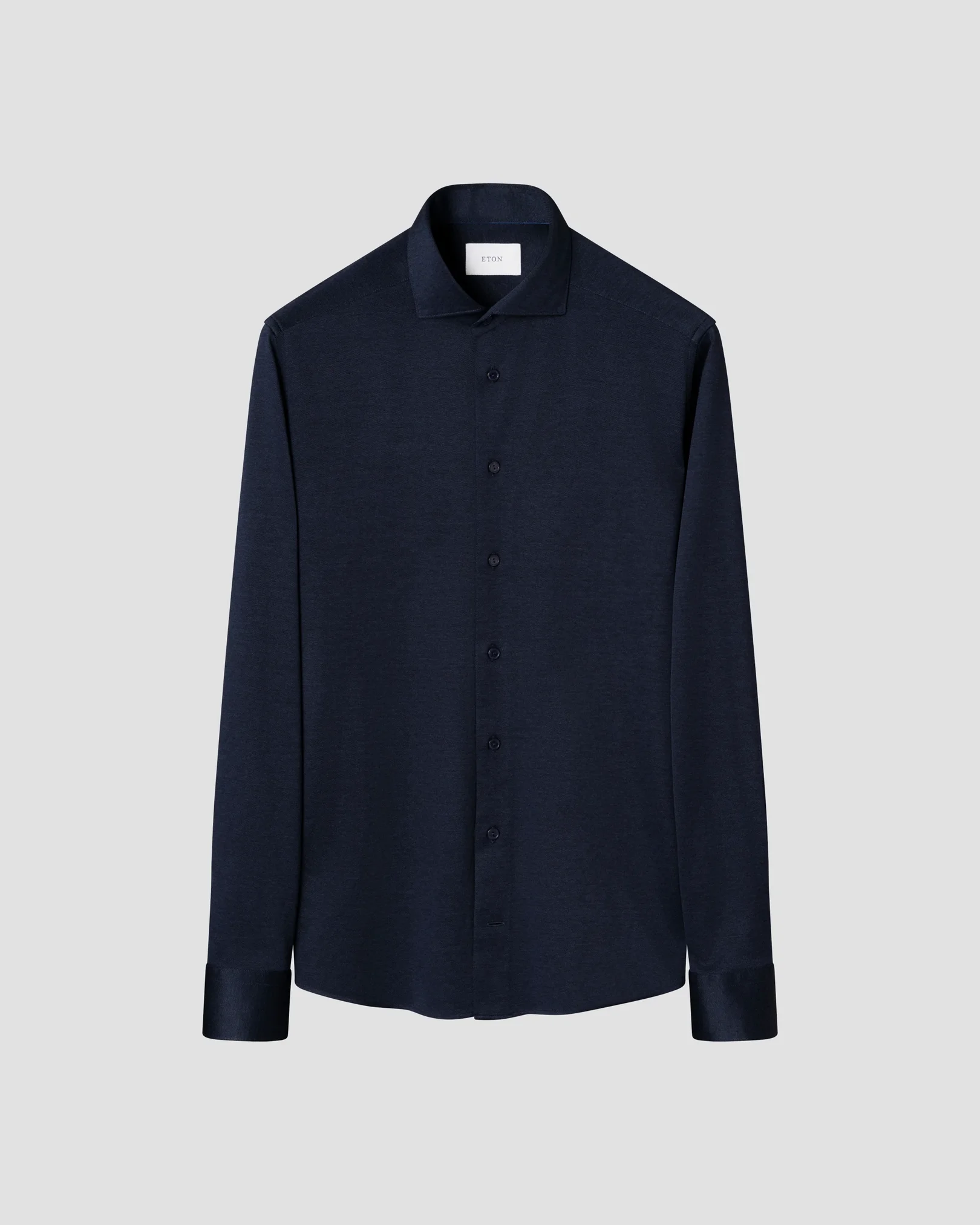 Eton - navy filo di scozia knit shirt 261
