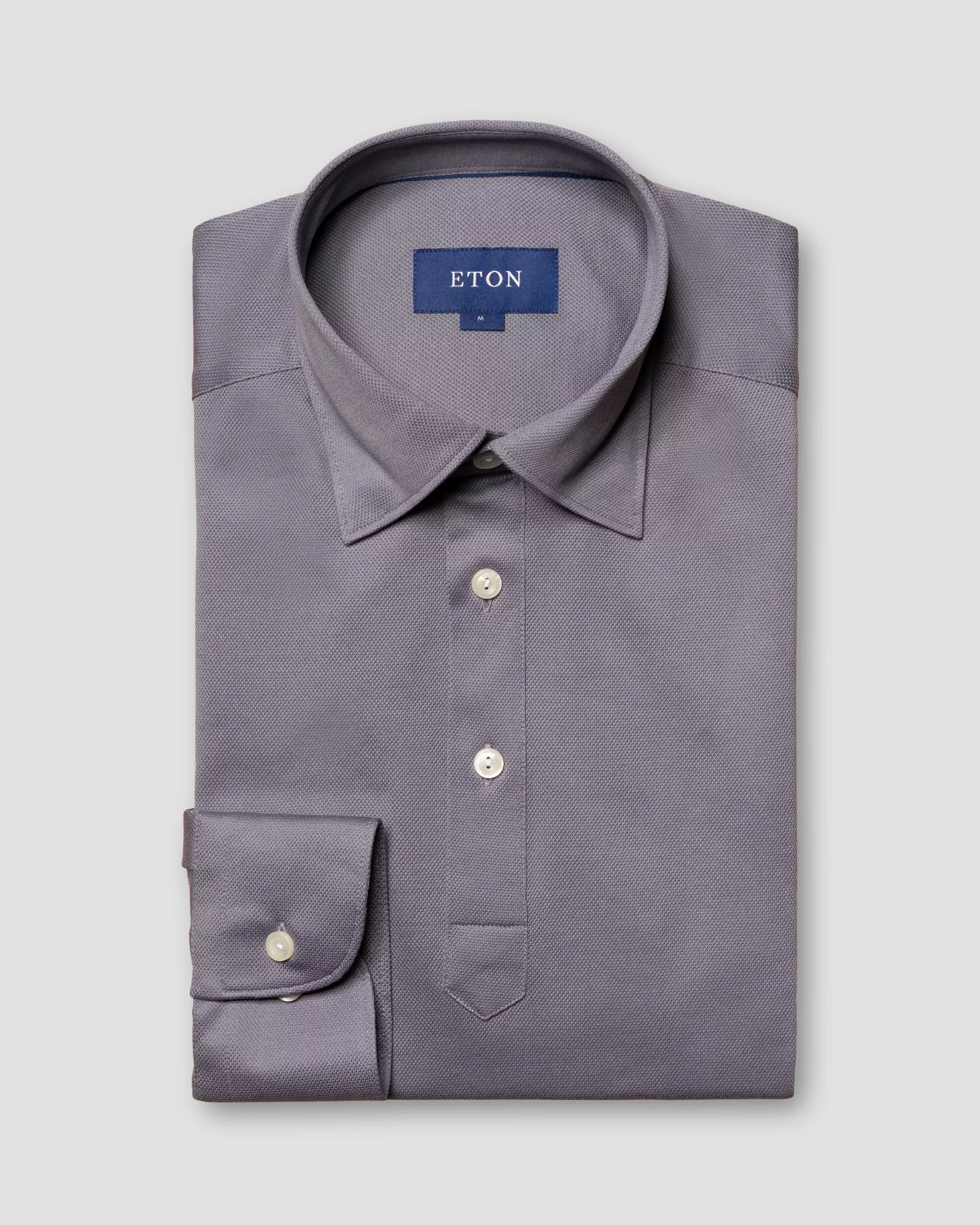 Eton - gray polo shirt long sleeved