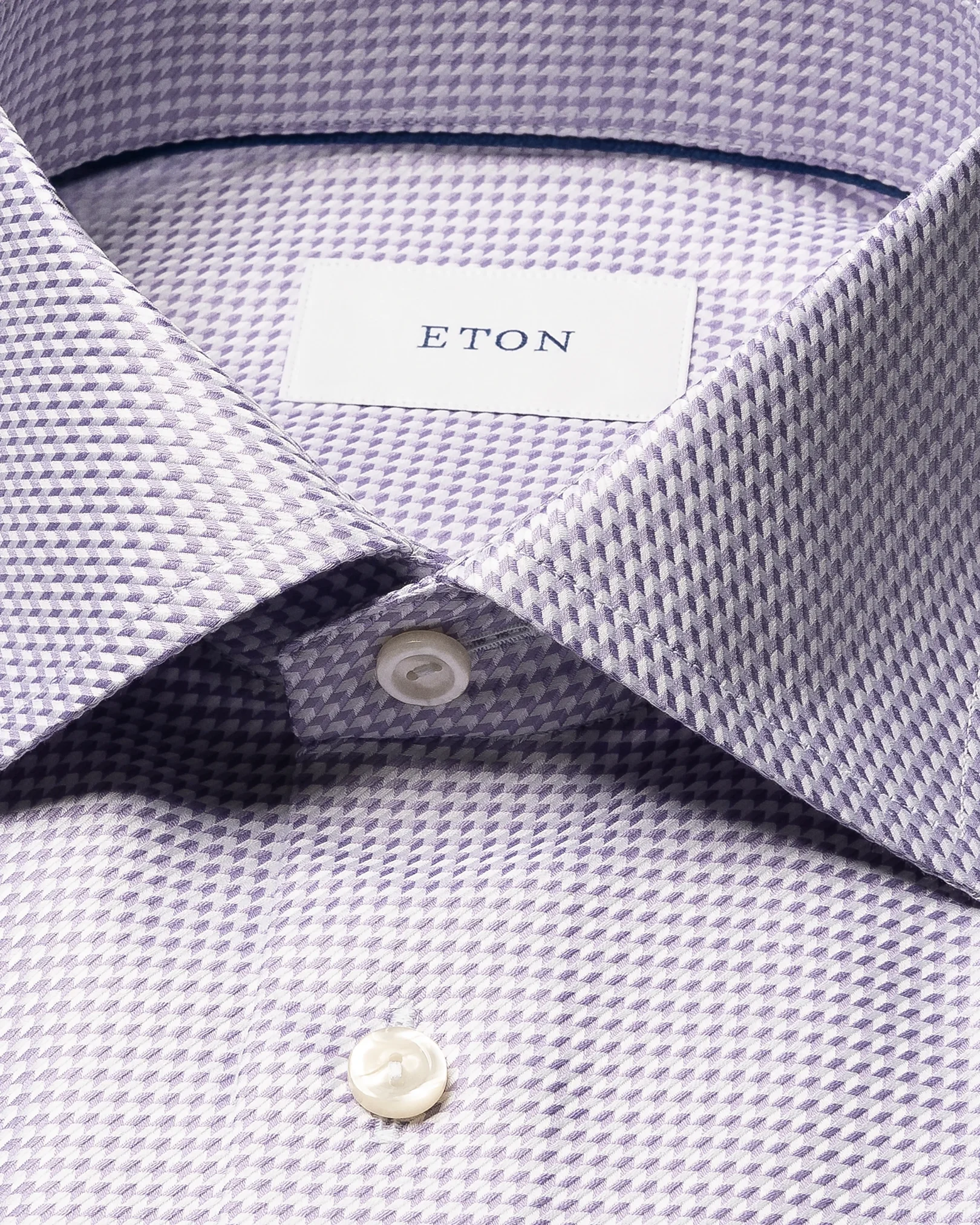 Eton - houndstooth king twillshirt 256