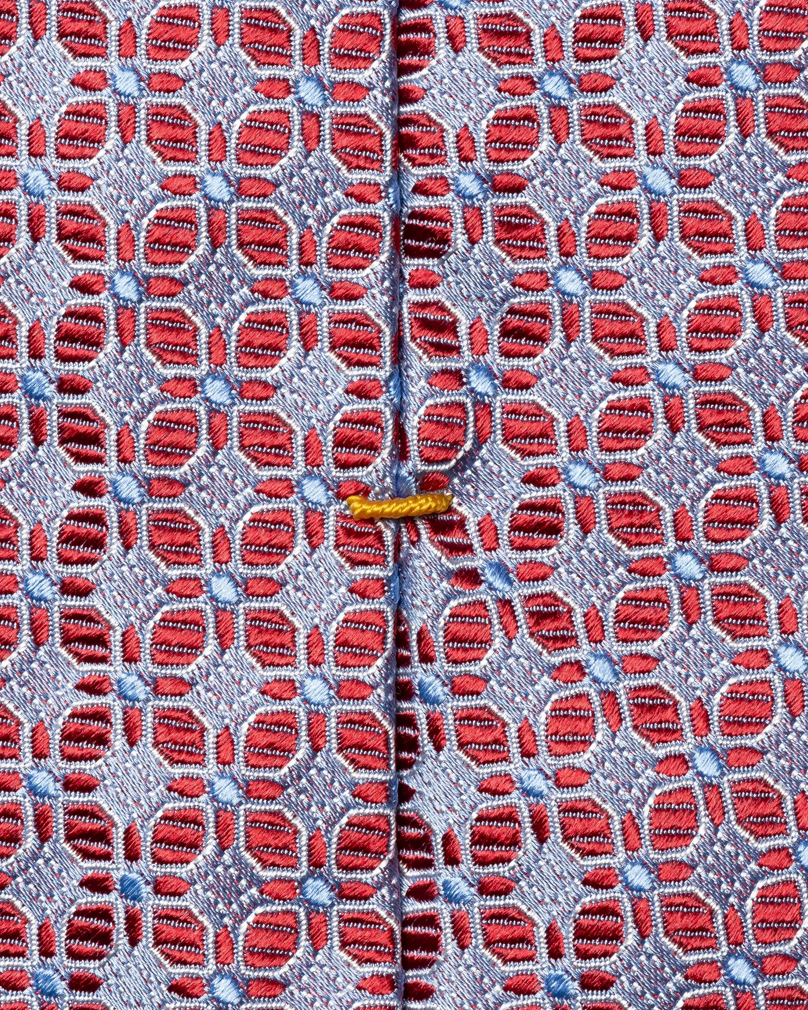 Eton - red medallion woven silk tie