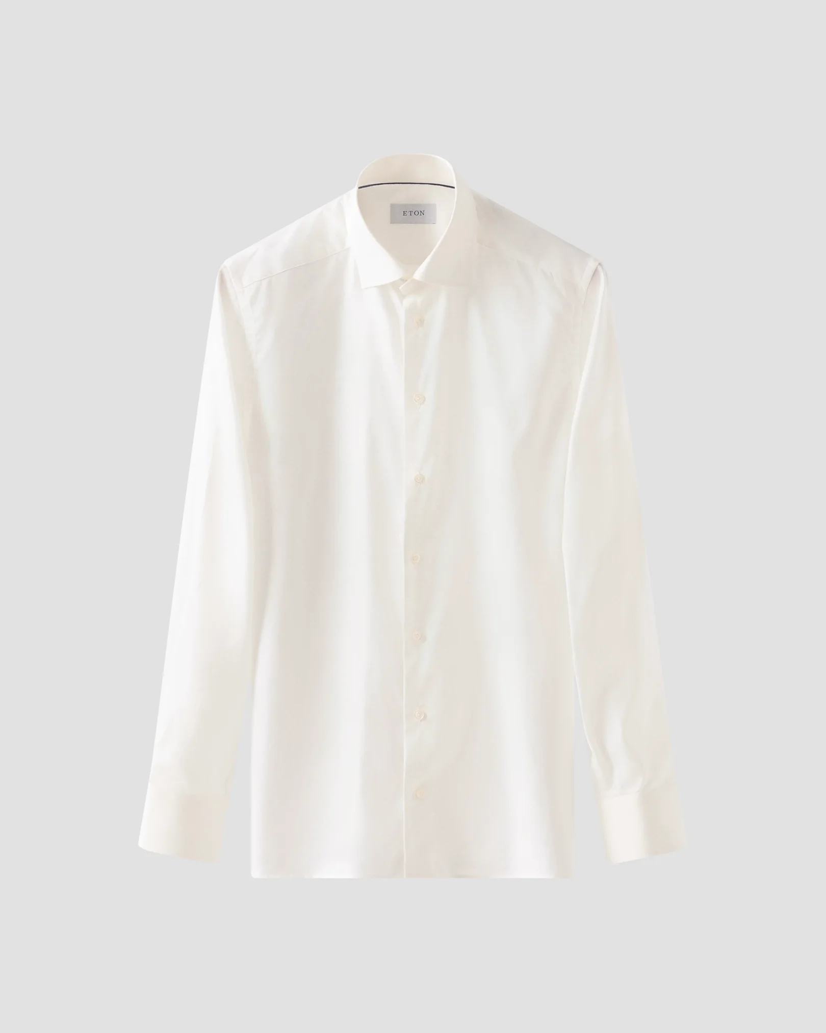 Eton - white solid signature twill shirt