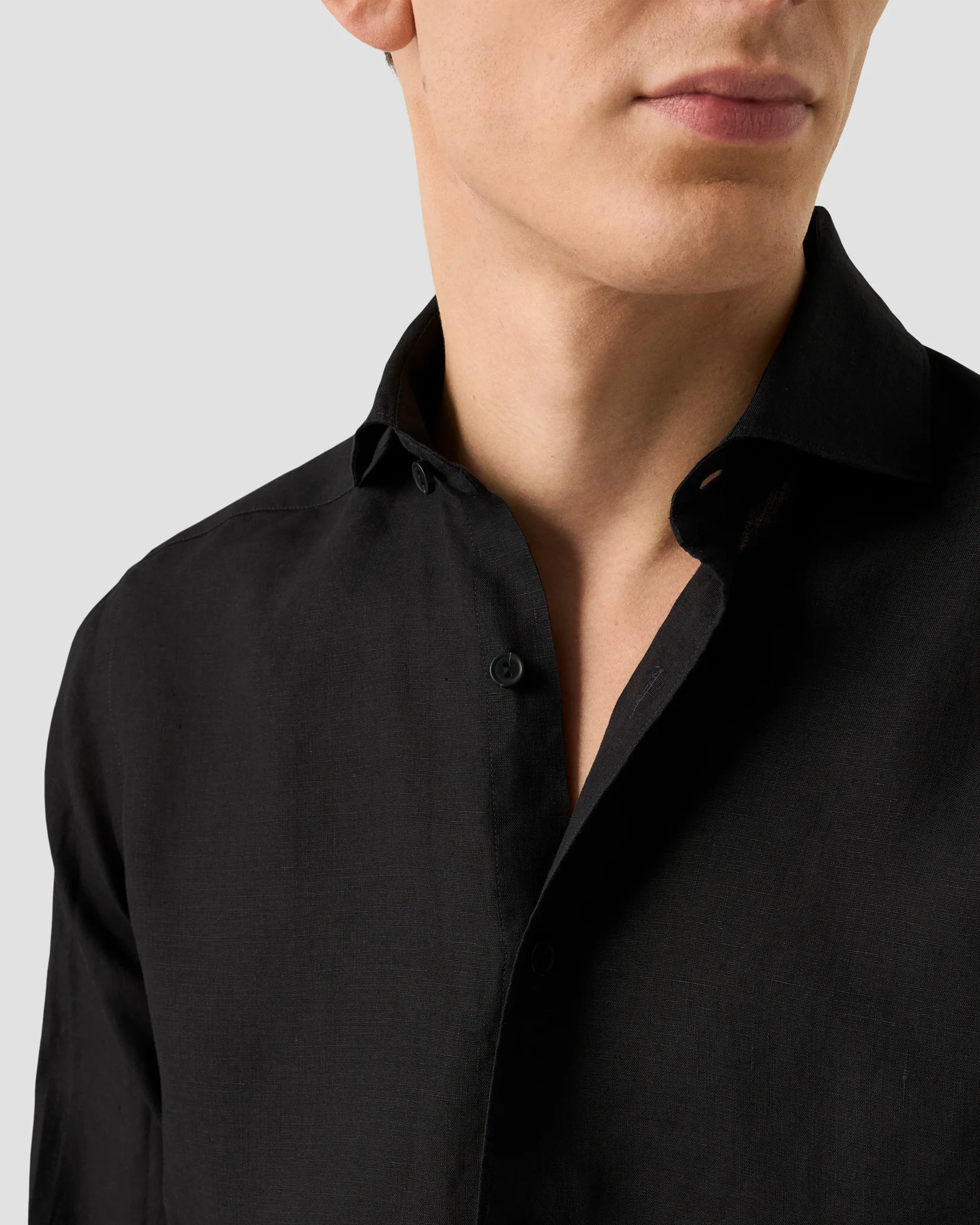 Eton - Solid Linen Shirt