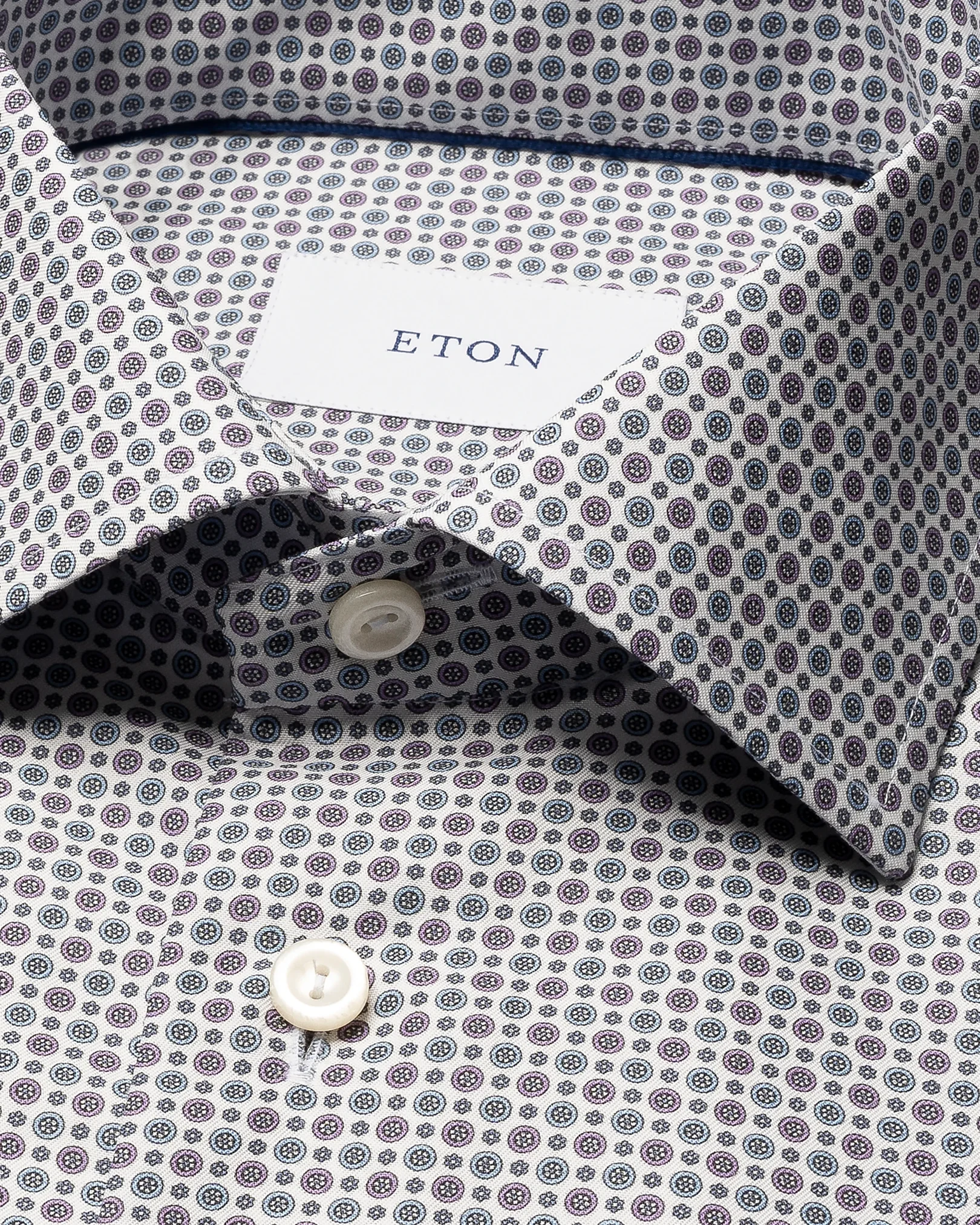 Eton - micro floral print shirt 256