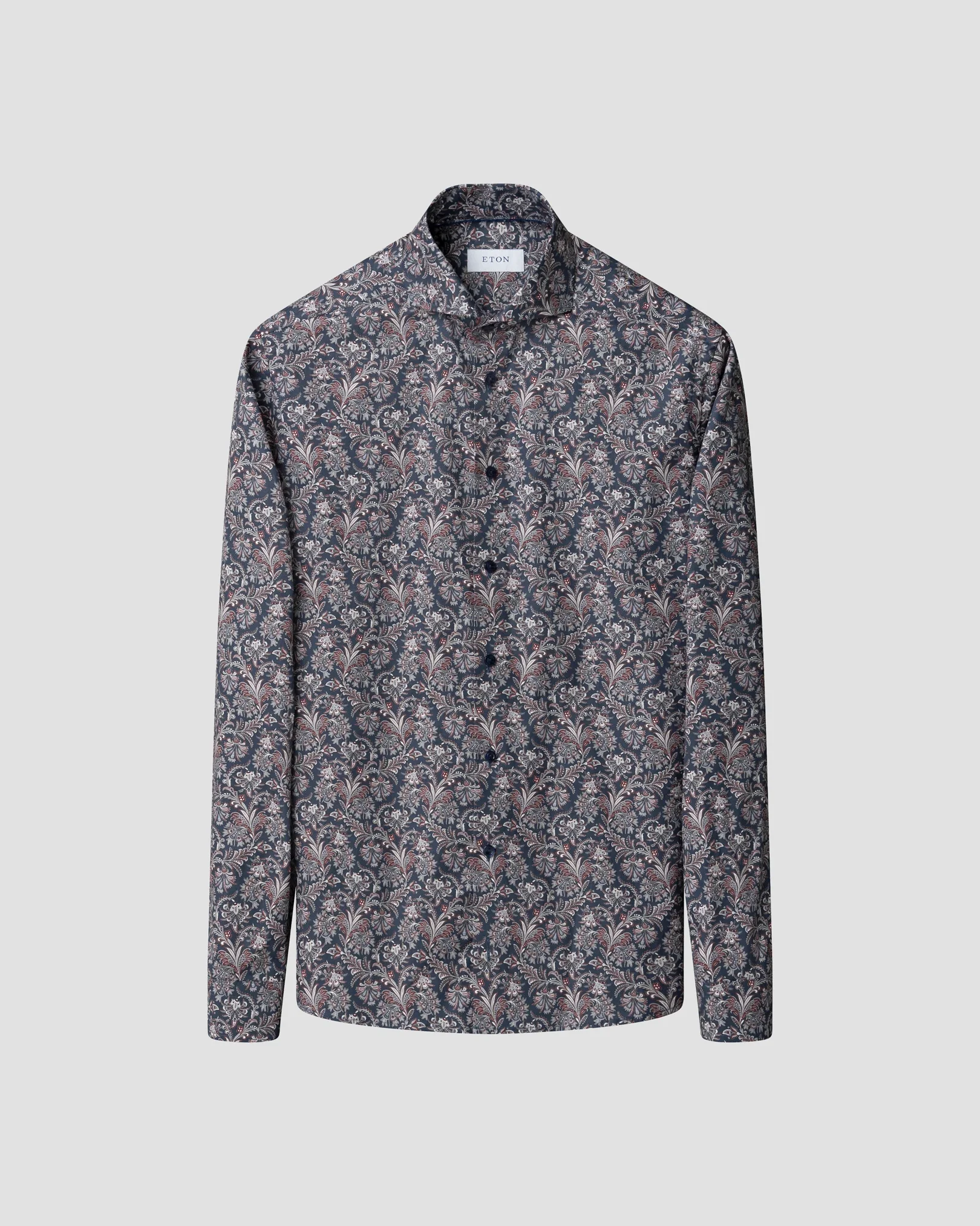 Eton - extreme cut away paisley shirt