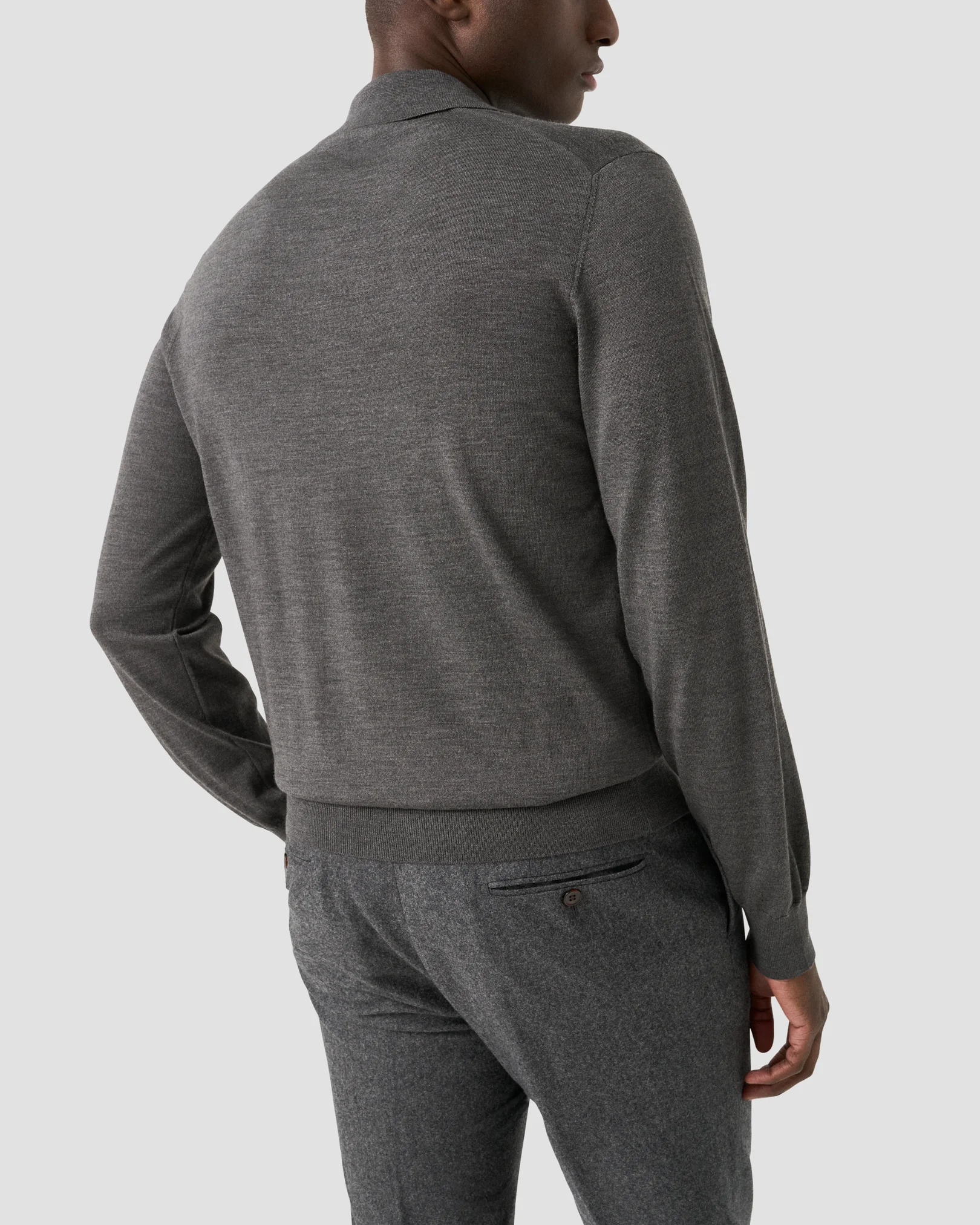 Eton - fine knit merino polo shirt