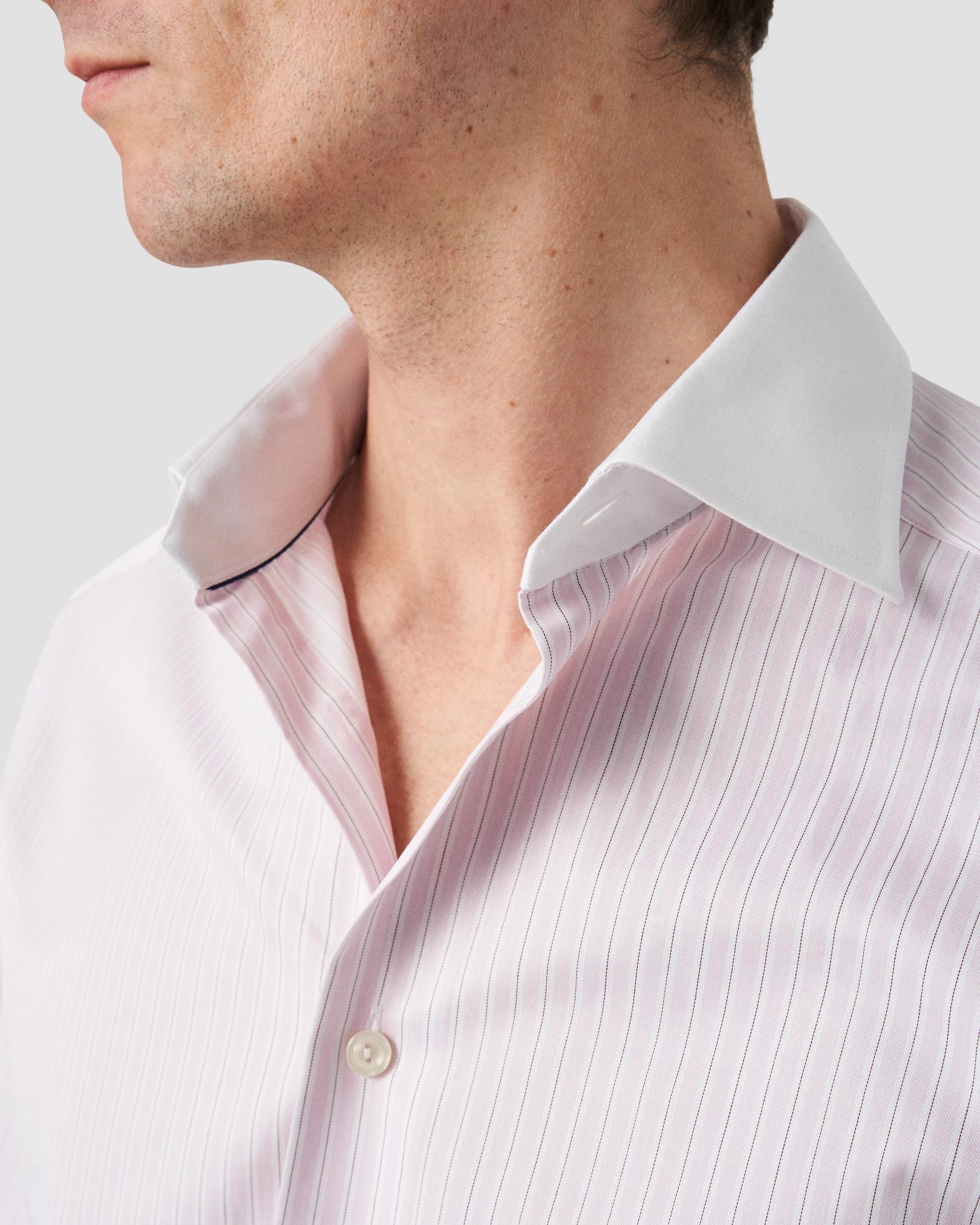 Eton - subtle striped twill shirt