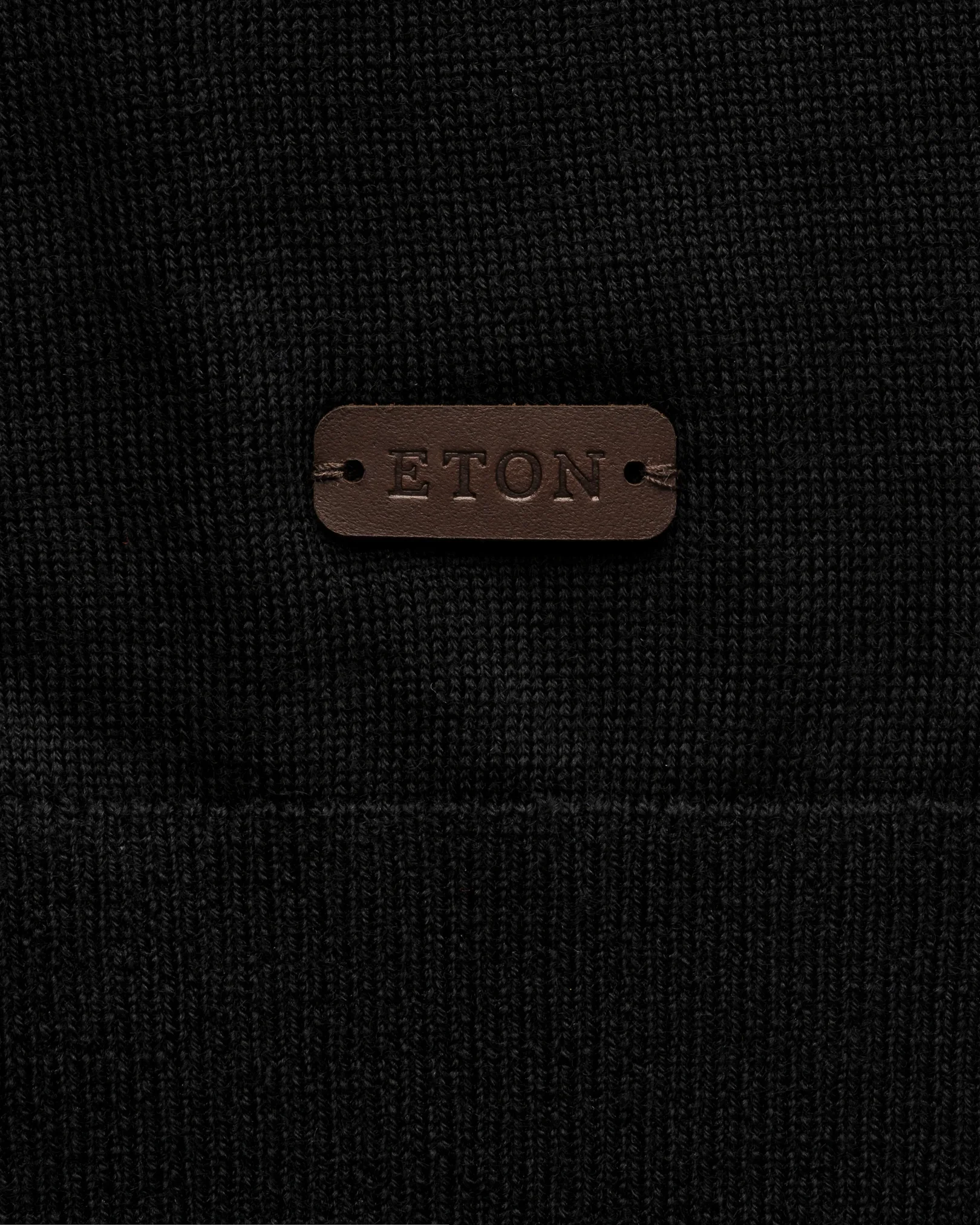 Eton - Fine Knit Polo Sweater