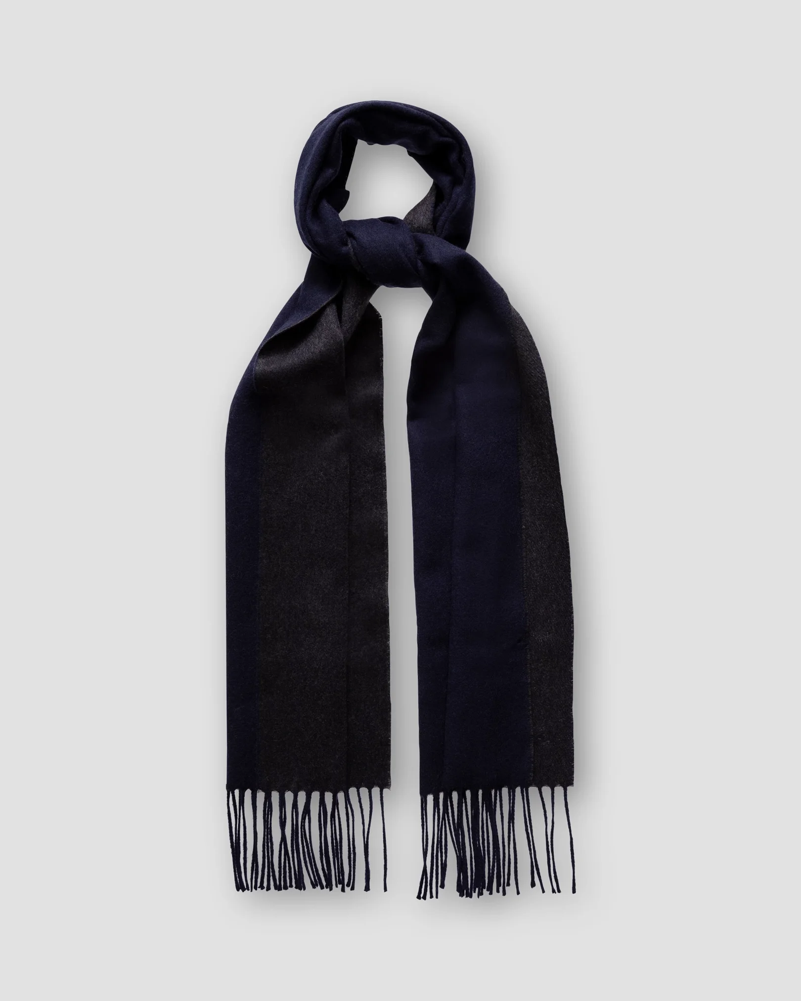 Eton - blue double sided luxury cashmere scarf