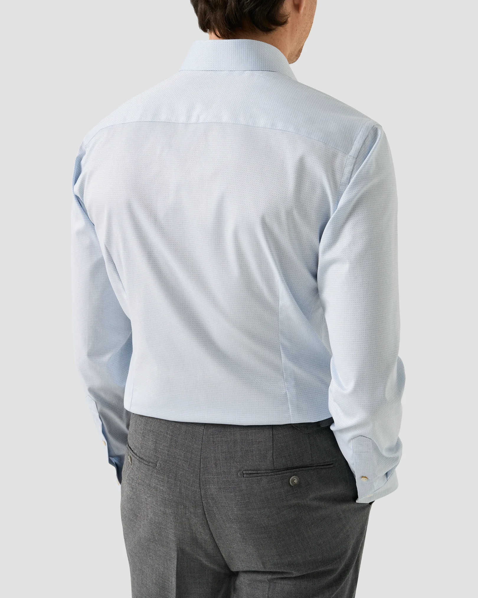 Eton - supima light blue semi solid 261