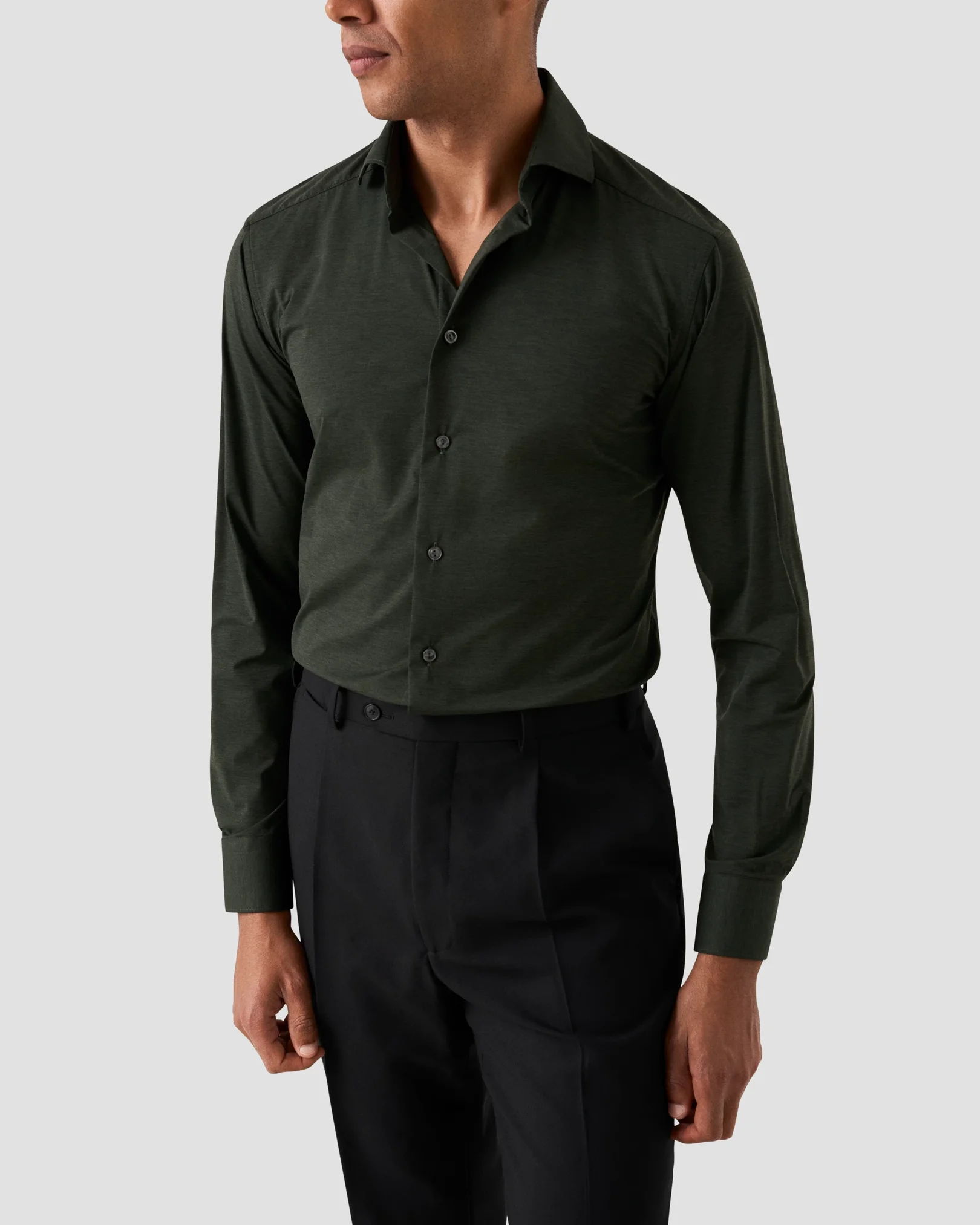 Eton - Mélange Four-Way Stretch Shirt