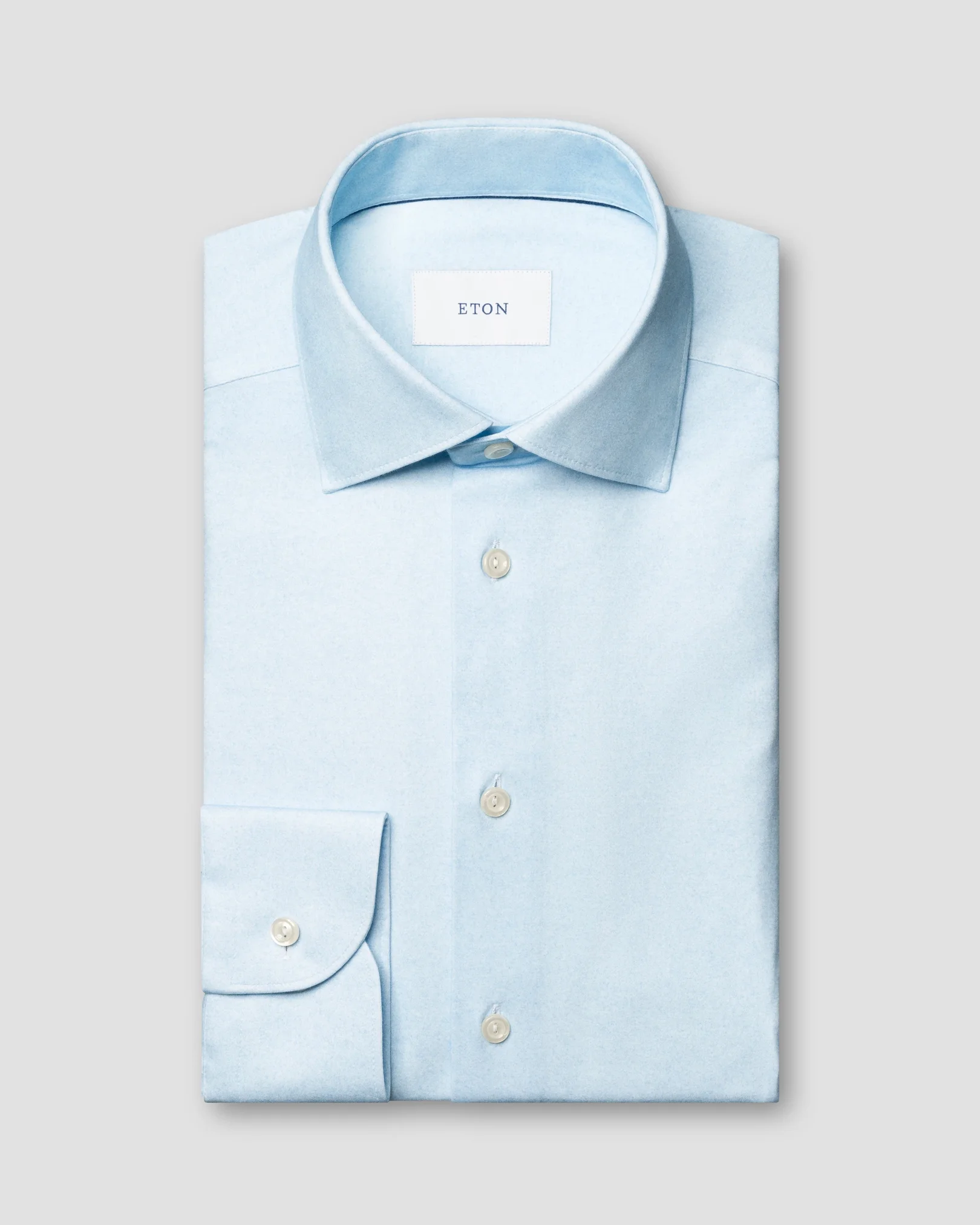 Eton - Solid Cotton Four-Way Stretch Shirt