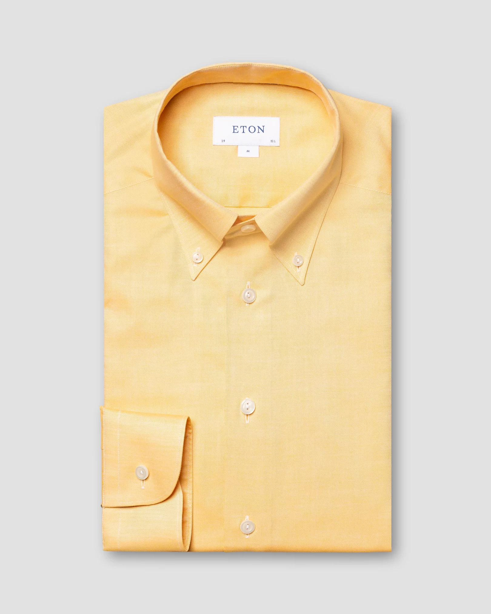 Yellow Wrinkle-Free Oxford Shirt - Eton